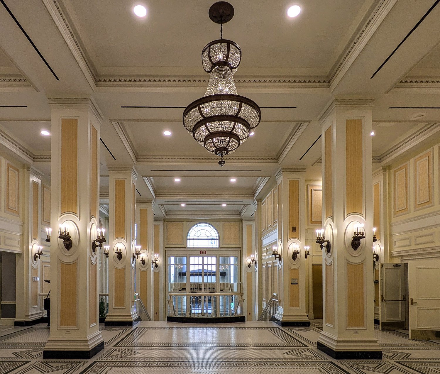 First-floor lobby in the Georgian Terrace Hotel Expansion, Atlanta