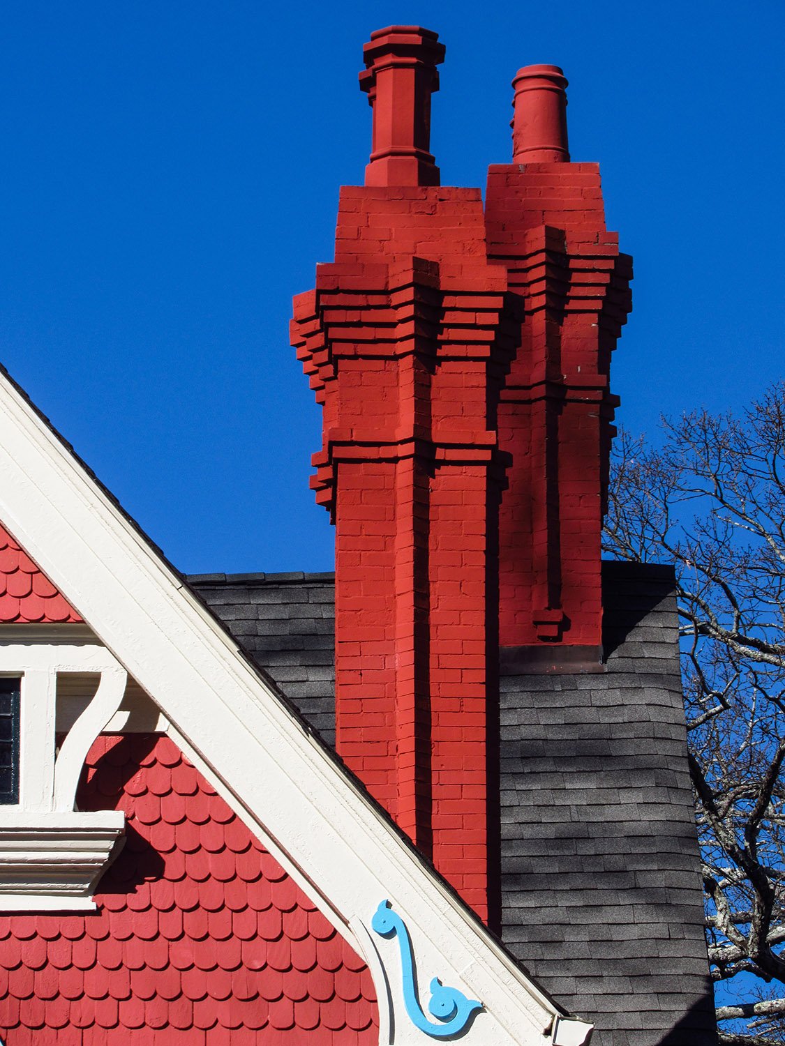 Chimneys on the J.M. Beath Residence