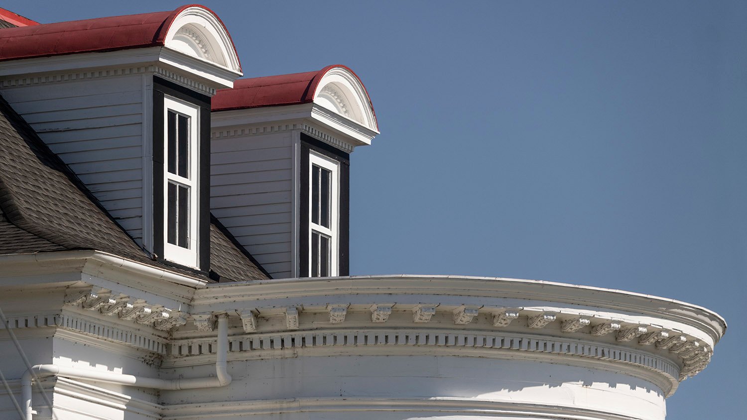 Dormers and cornice on the John Blackmar Residence, Columbus, Georgia