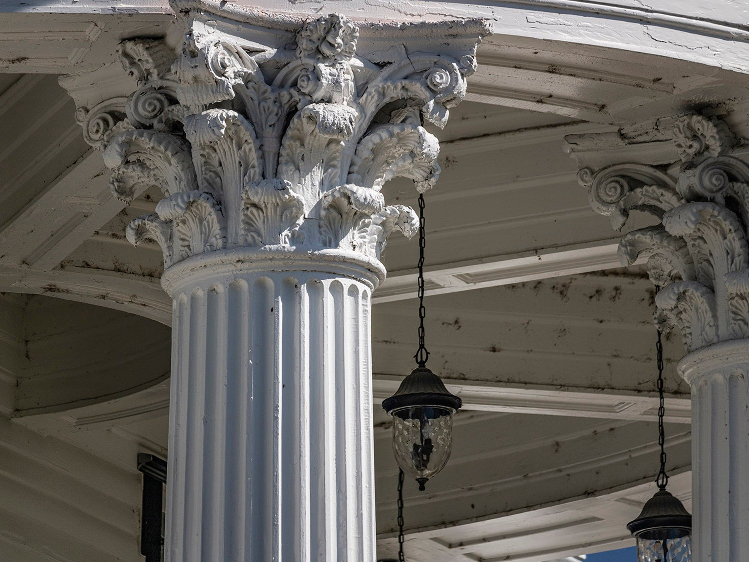Corinthian capital on the John Blackmar Residence, Columbus, Georgia