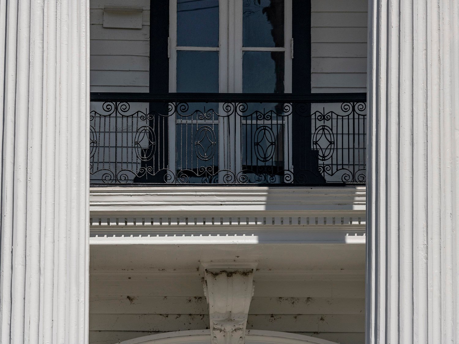 Balcony on the front porch of the John Blackmar Residence, Columbus, Georgia