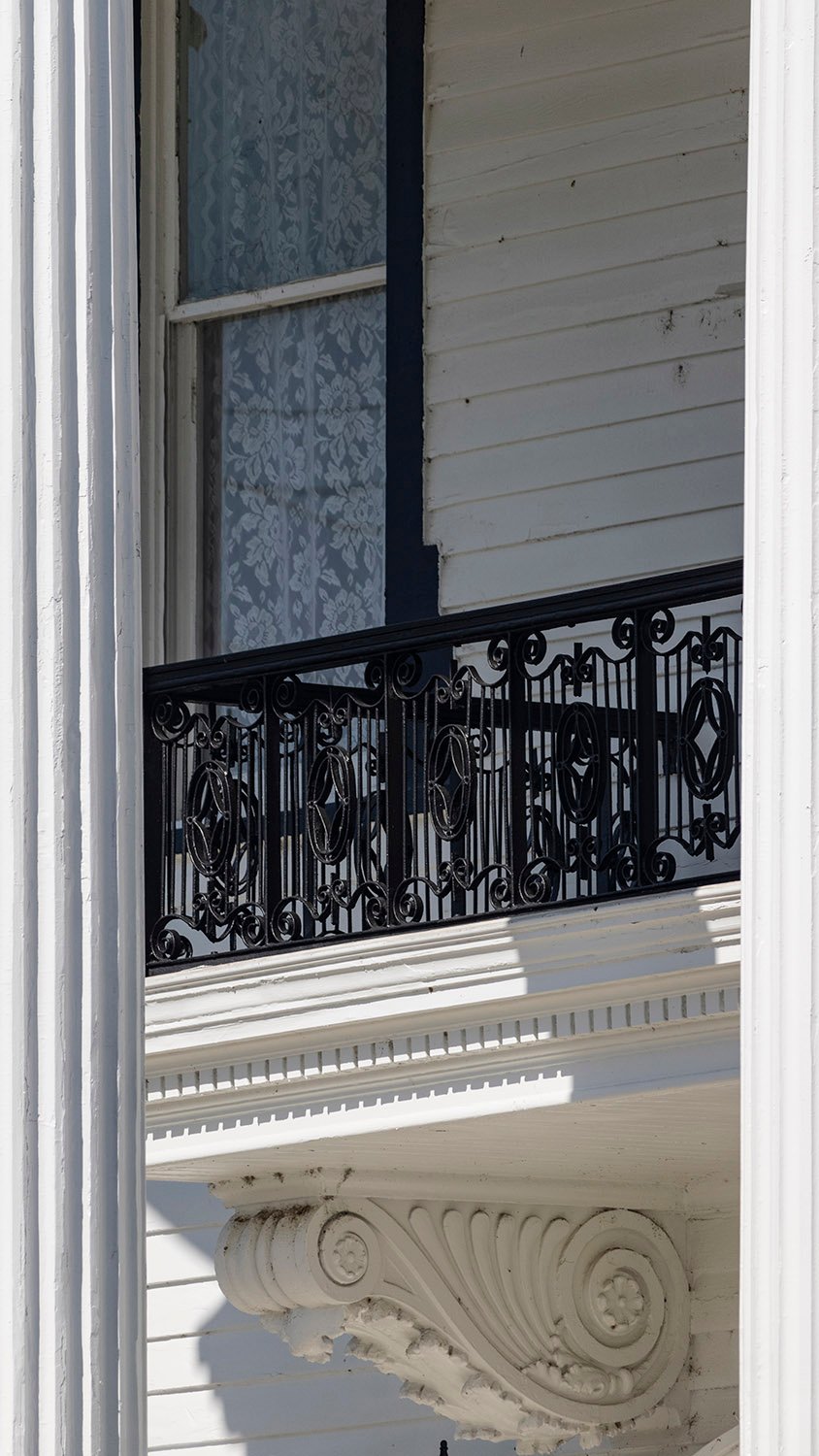 Railing and console for the second-floor balcony of the John Blackmar Residence, Columbus, Georgia