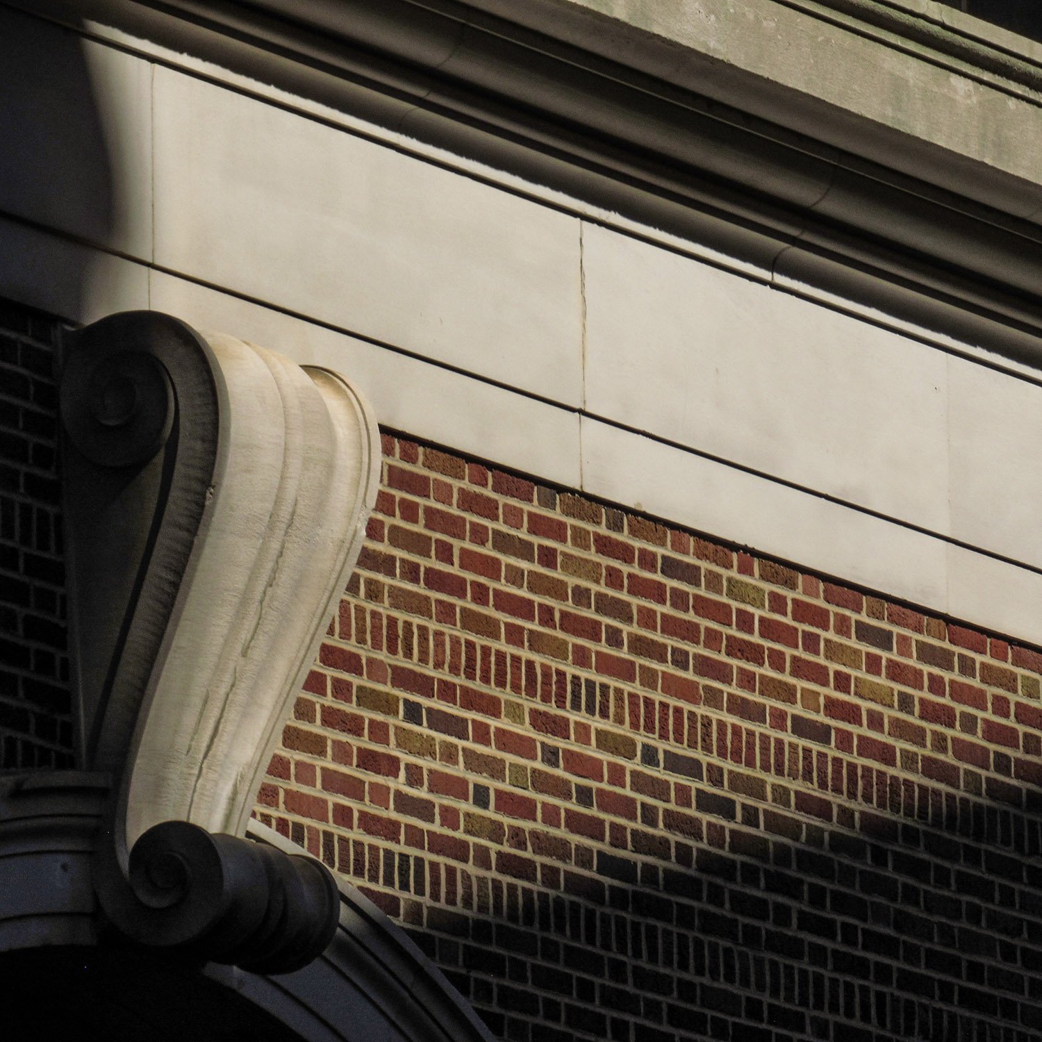Corbel and stringcourse on the east facade of the Davison-Paxon-Stokes Department Store, Atlanta