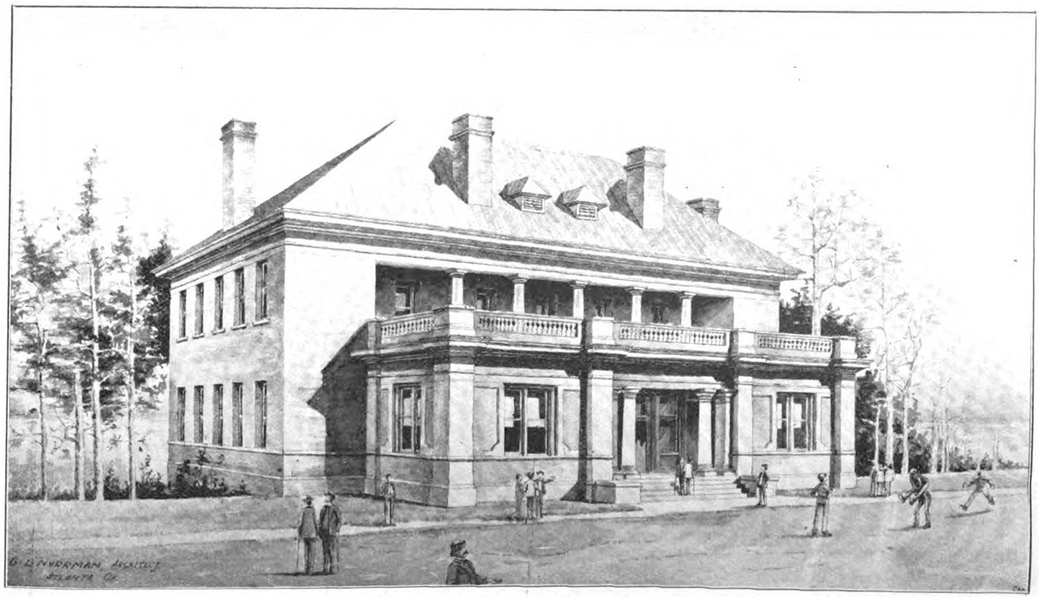 G.L. Norrman. Projected design of Denmark Hall (1901). University of Georgia, Athens.
