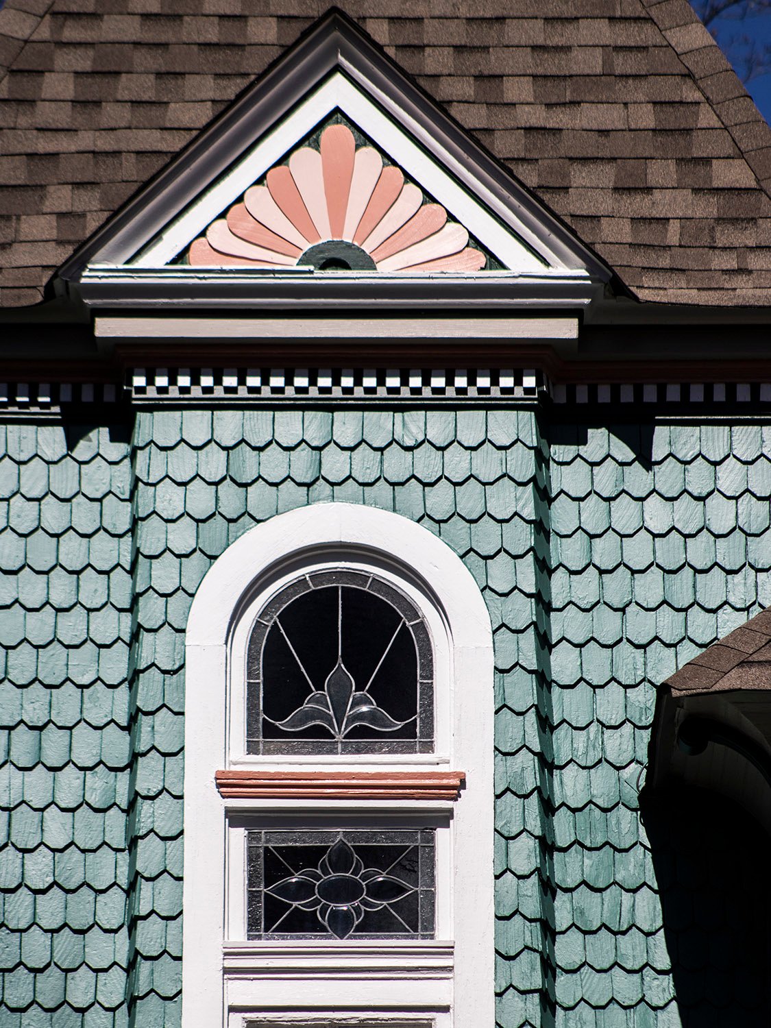 Bay window on the M.A. Hale Residence