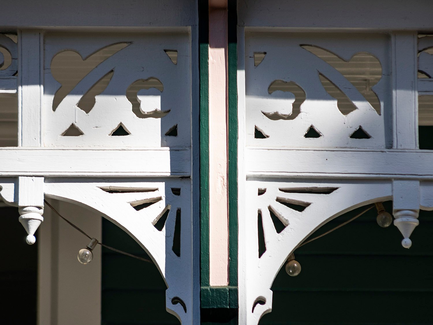 Fretwork ornamentation on the M.A. Hale Residence, Atlanta