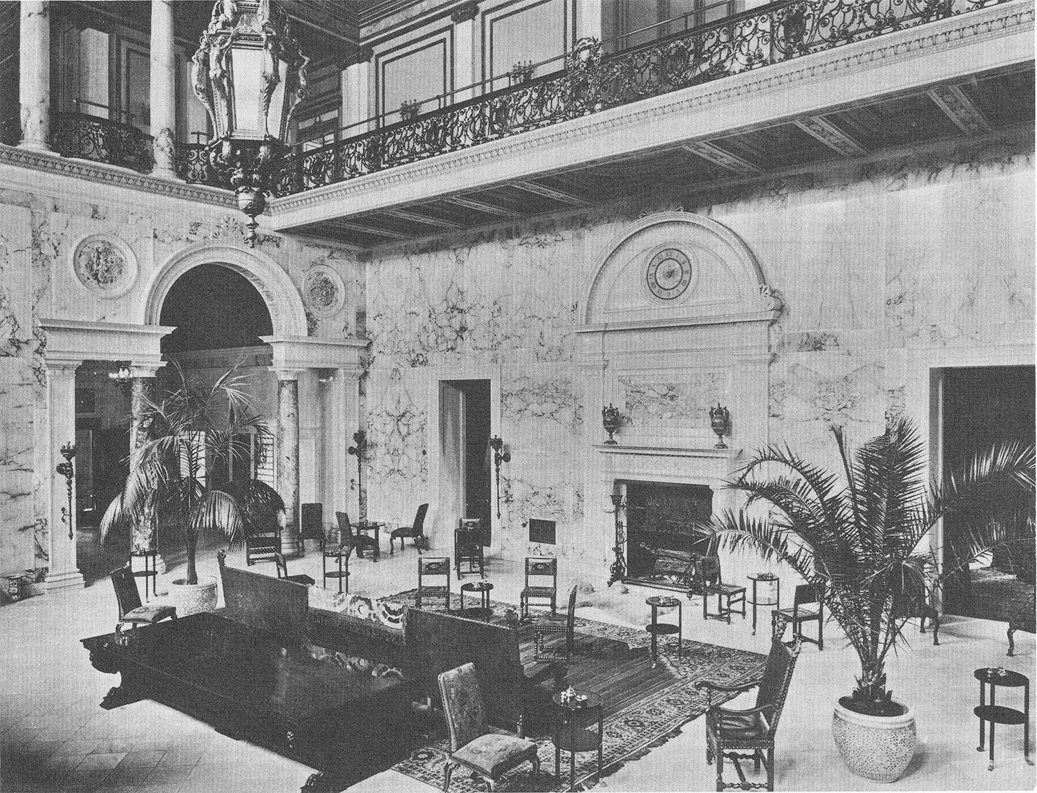Main Hall of the Metropolitan Club, New York