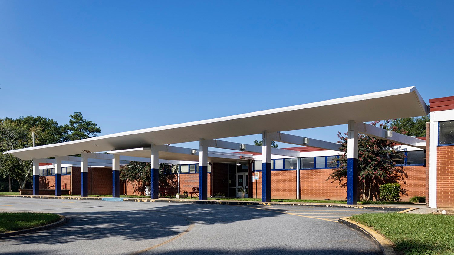 Entrance of Midway Elementary School