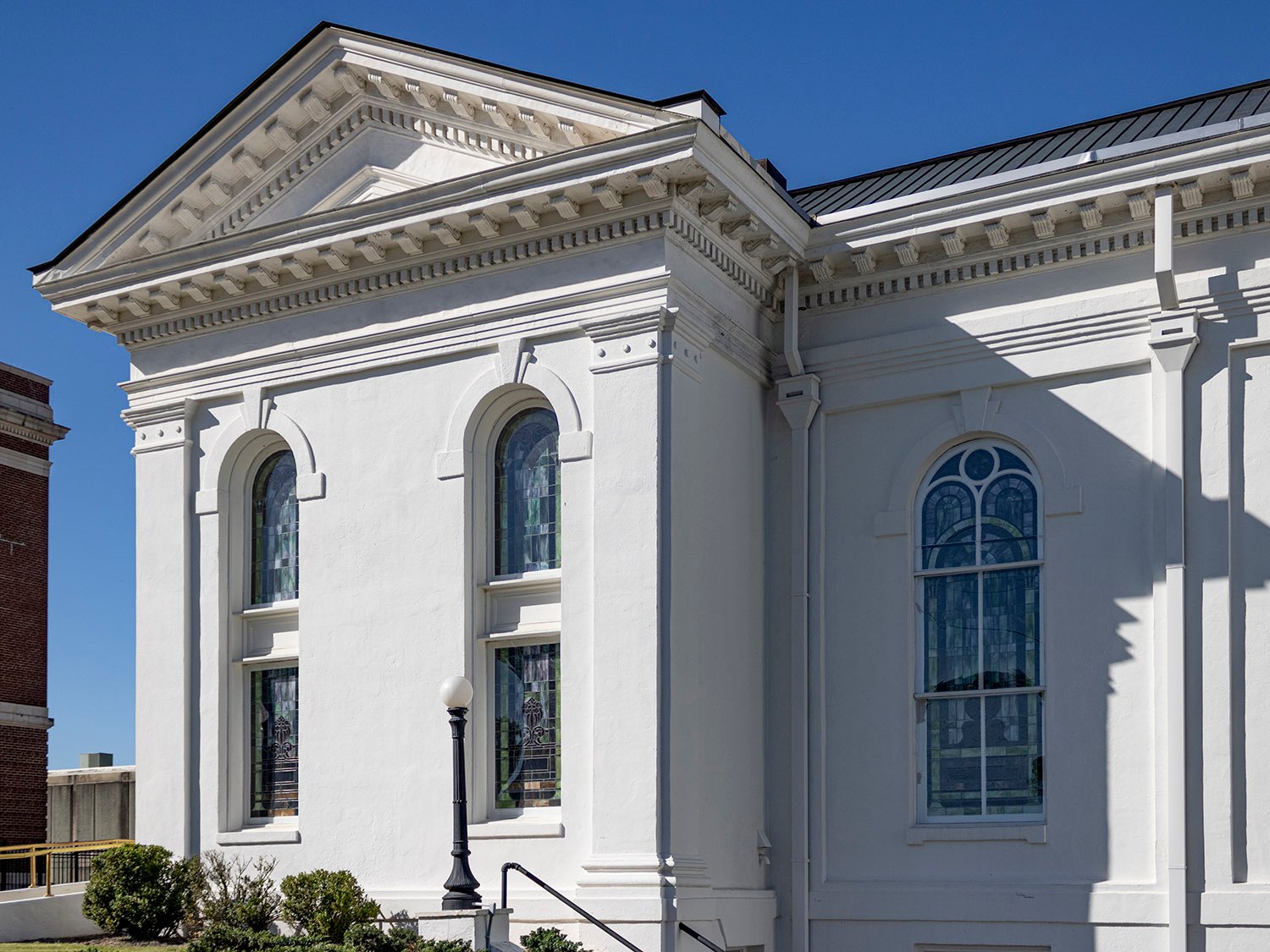Northeast elevation of First Methodist Church