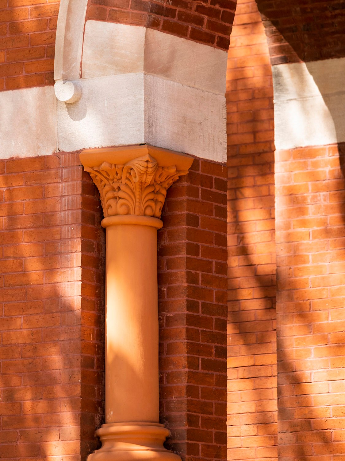 Column on the southeast entrance of Samford Hall, Auburn, Alabama