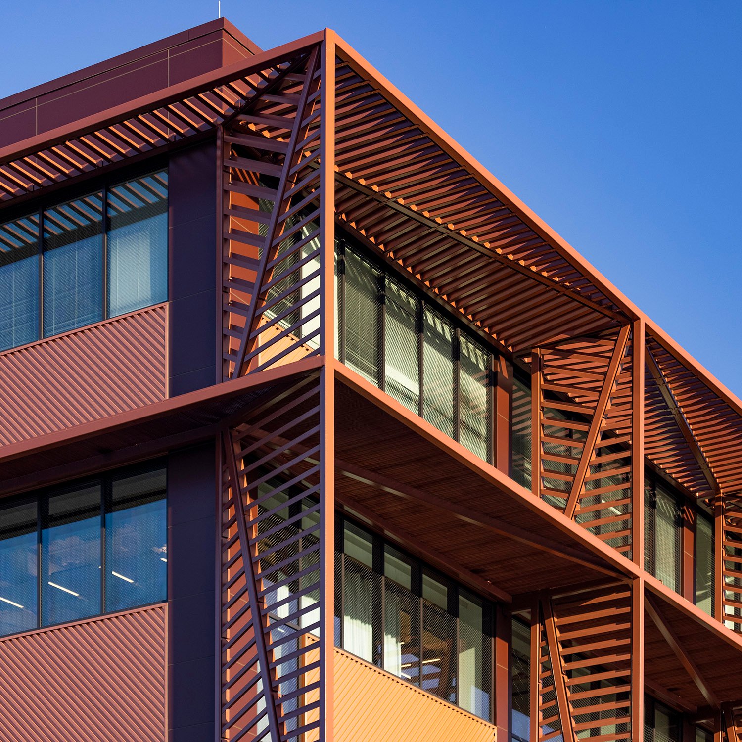 Looking at the northwest corner of Spelman College Center for Innovation & the Arts, Atlanta