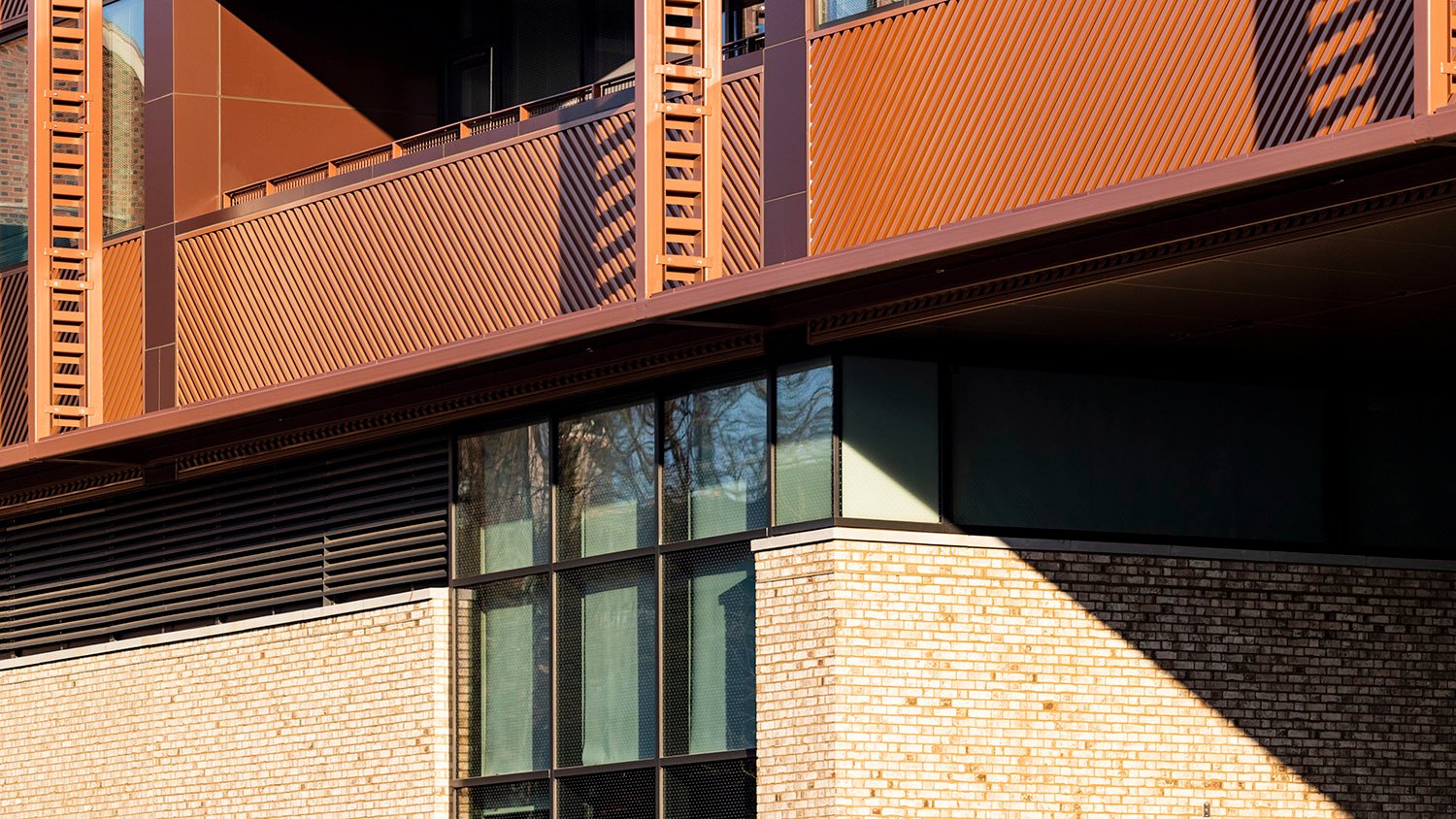 Looking toward the north entrance of Spelman College Center for Innovation & the Arts, Atlanta