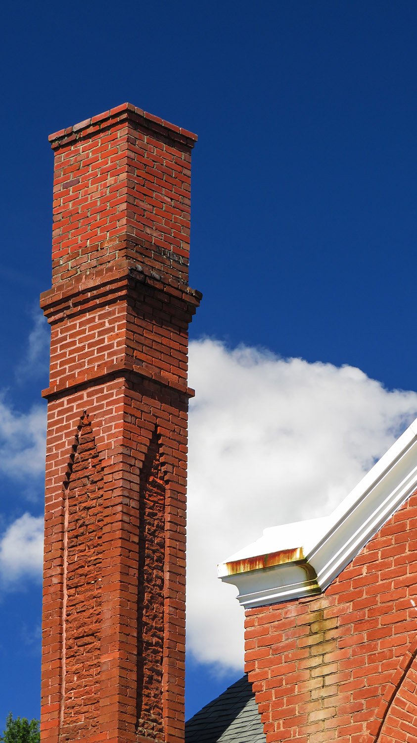 Chimney on First Baptist Church, Greensboro, Georgia