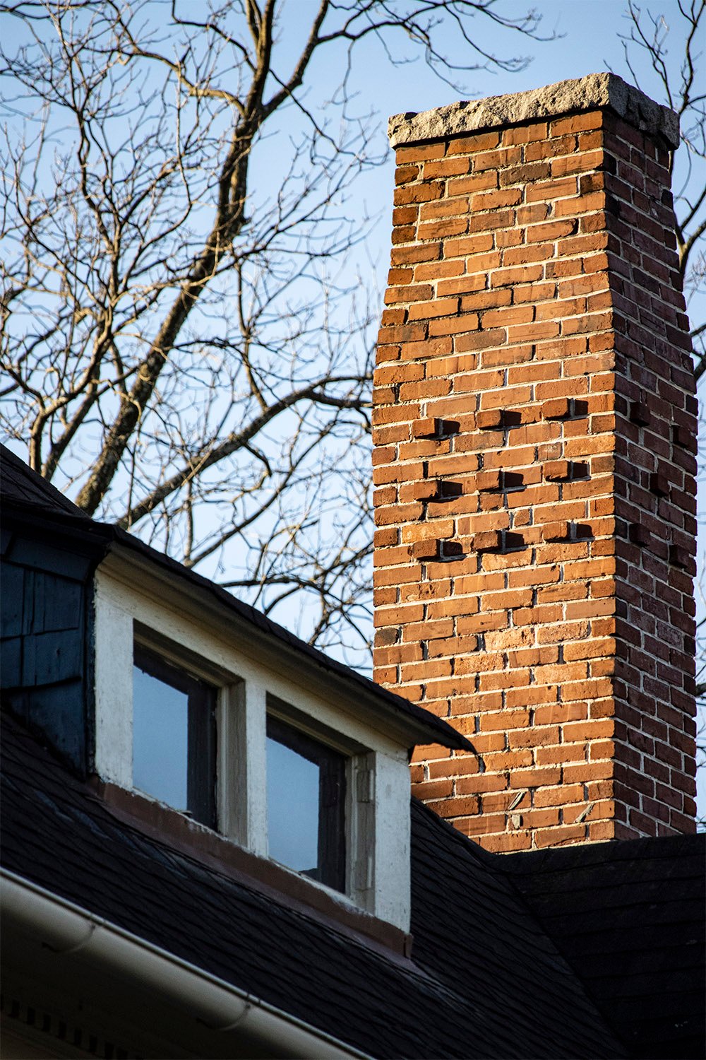 Chimney on the C.D. Hurt Residence