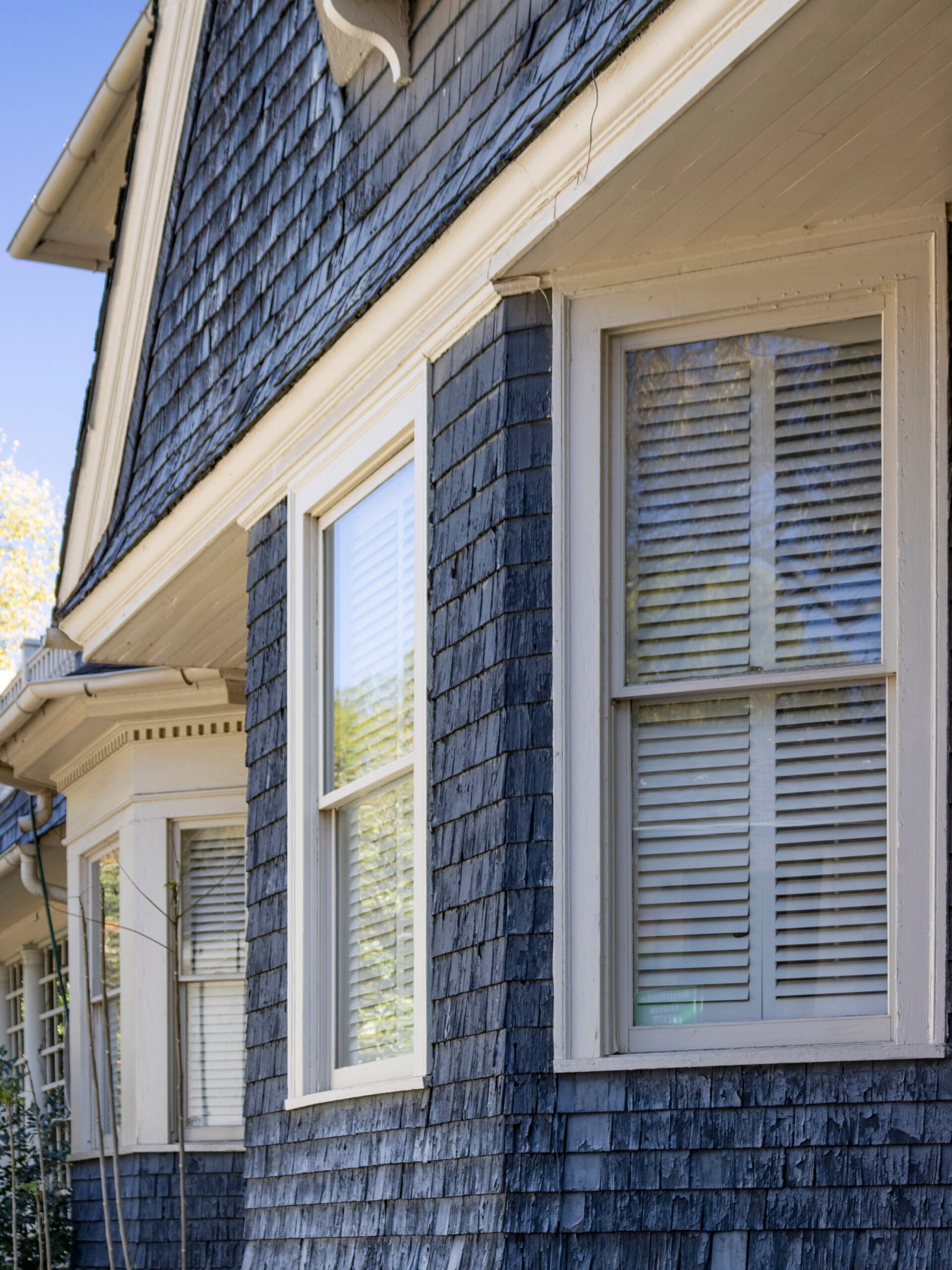 Bay windows on the north elevation of the C.D. Hurt Residence
