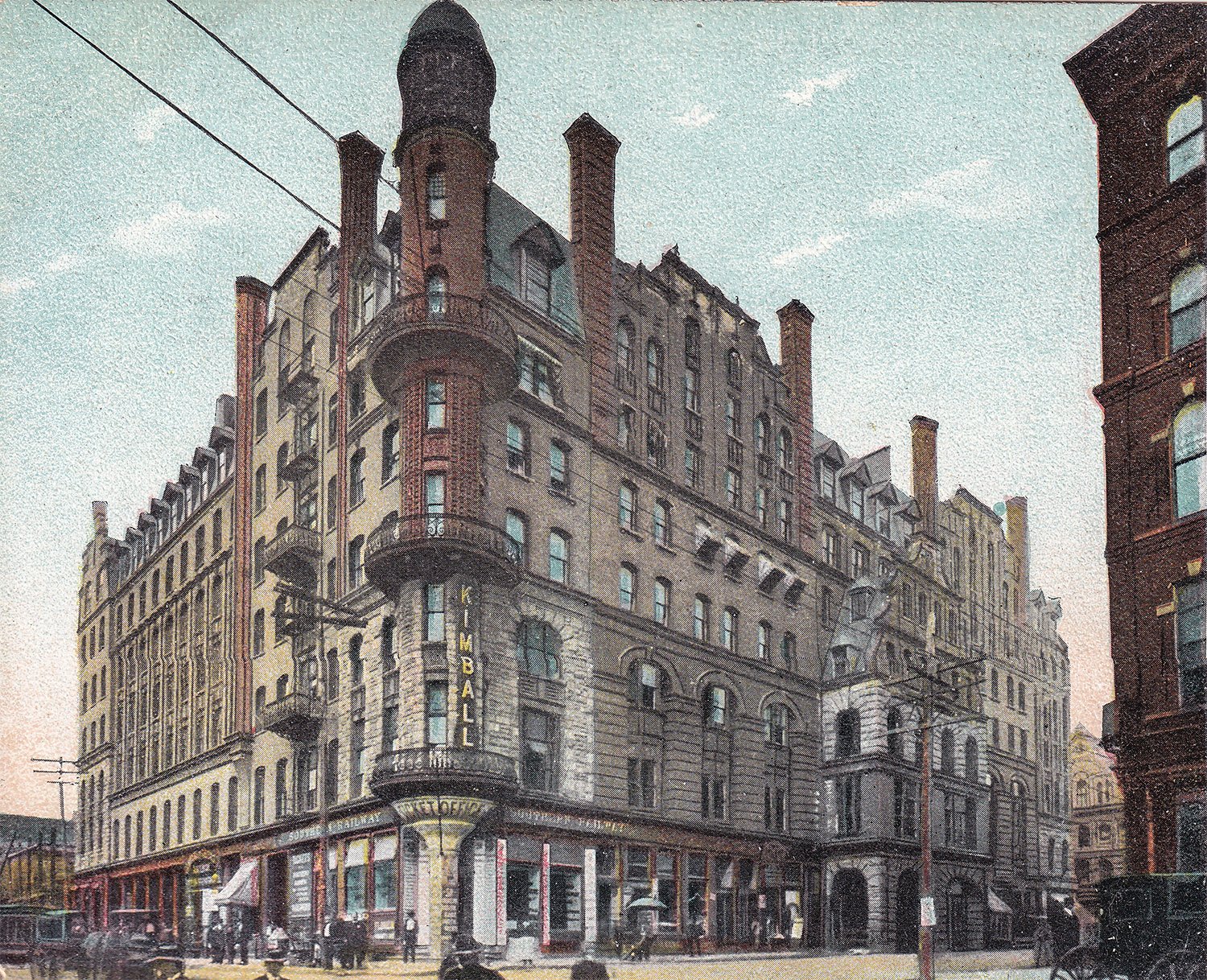 L.B. Wheeler. Kimball House Hotel (1885, demolished 1959). Atlanta. Illustration from an undated postcard published by Adolph Selige Publishing Co. 