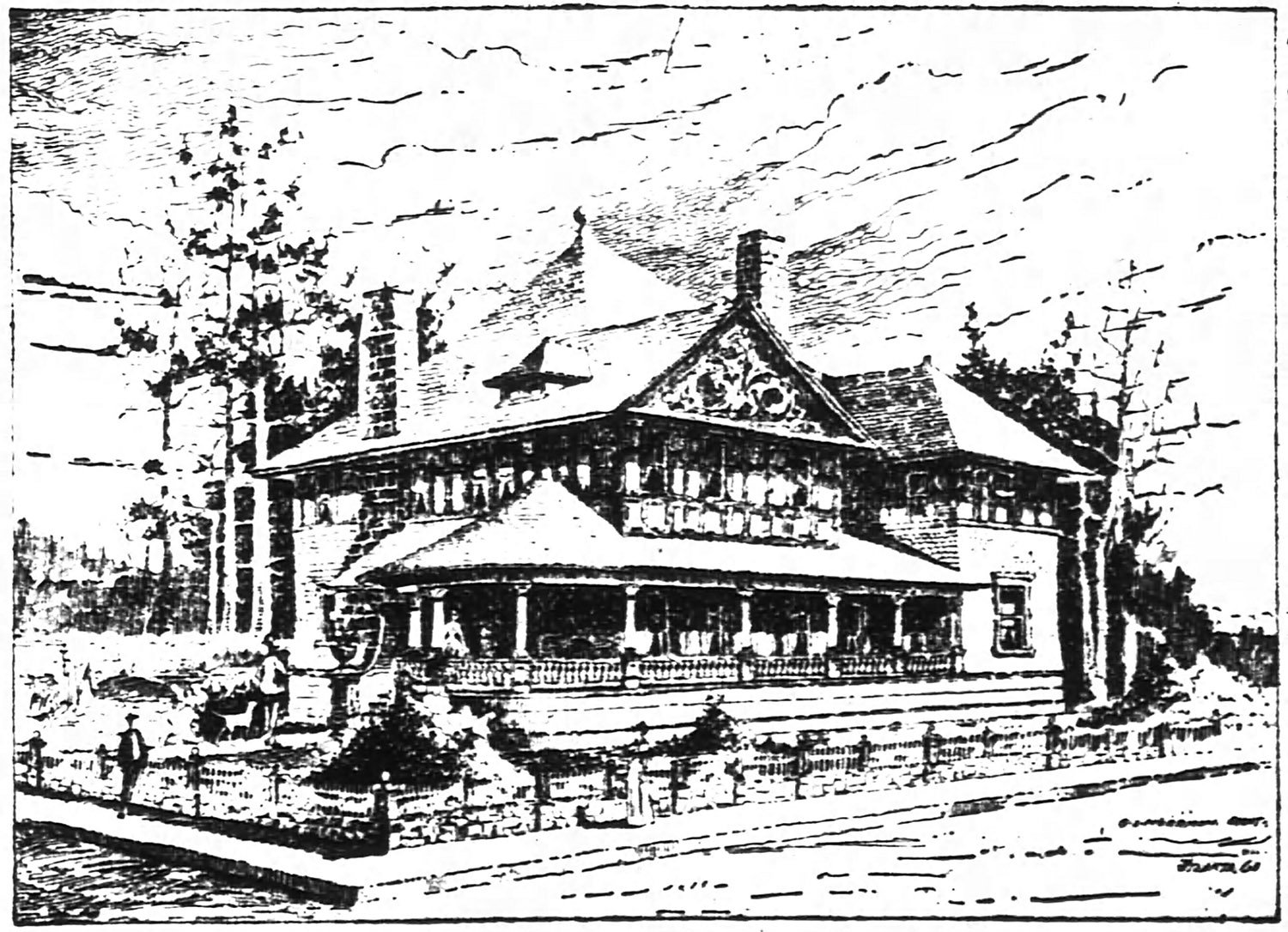 G.L. Norrman. Leon D. Lewman Residence (1901, demolished). Atlanta.