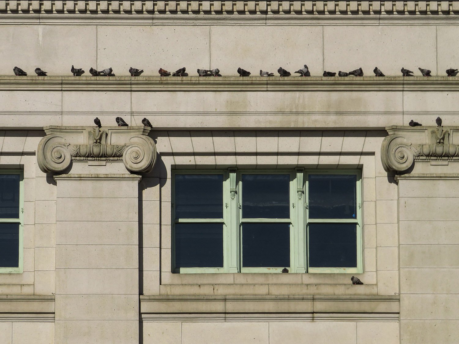 Second-floor window on the south facade of Washington Union Station