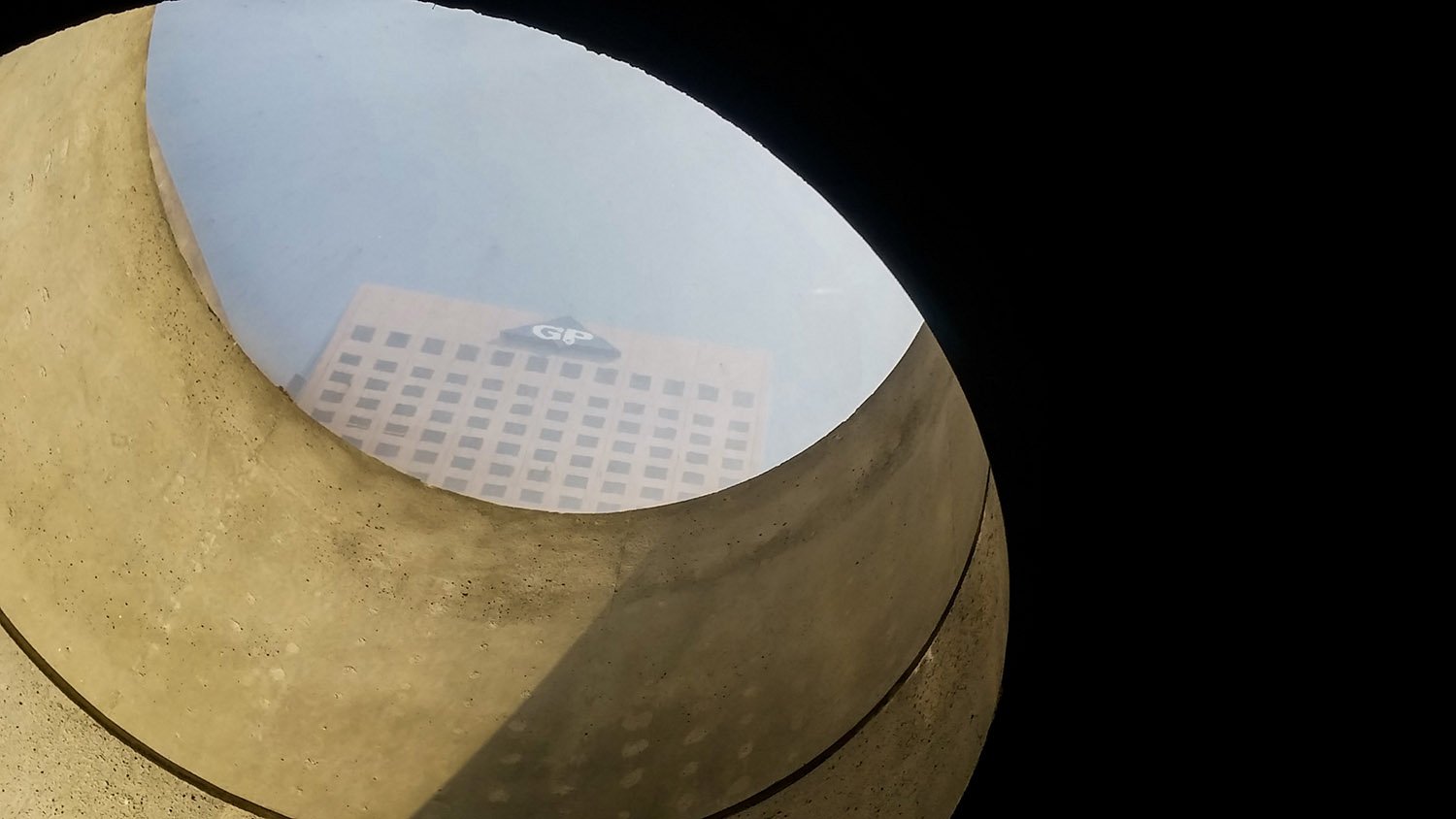 Skylight in the Atlanta Central Library, with Georgia-Pacific Center in the background