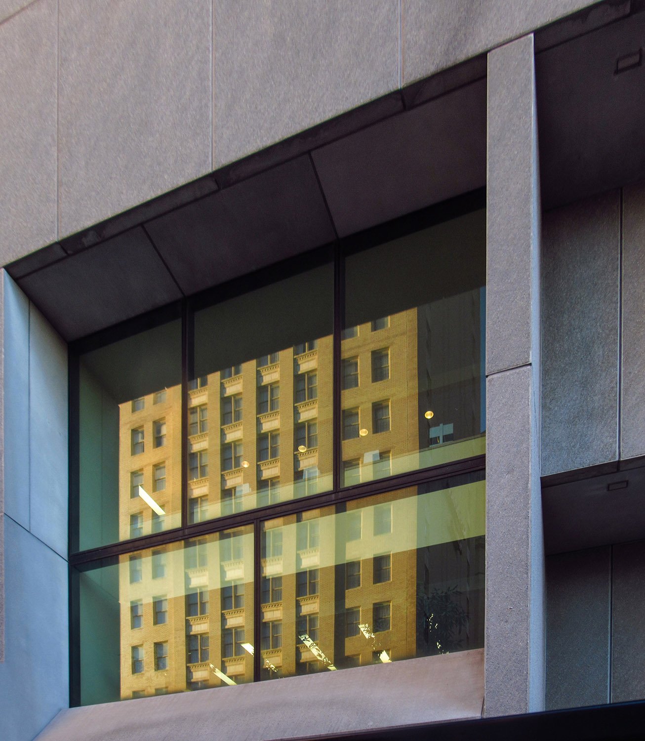 Window on the east facade of the Atlanta Central Library