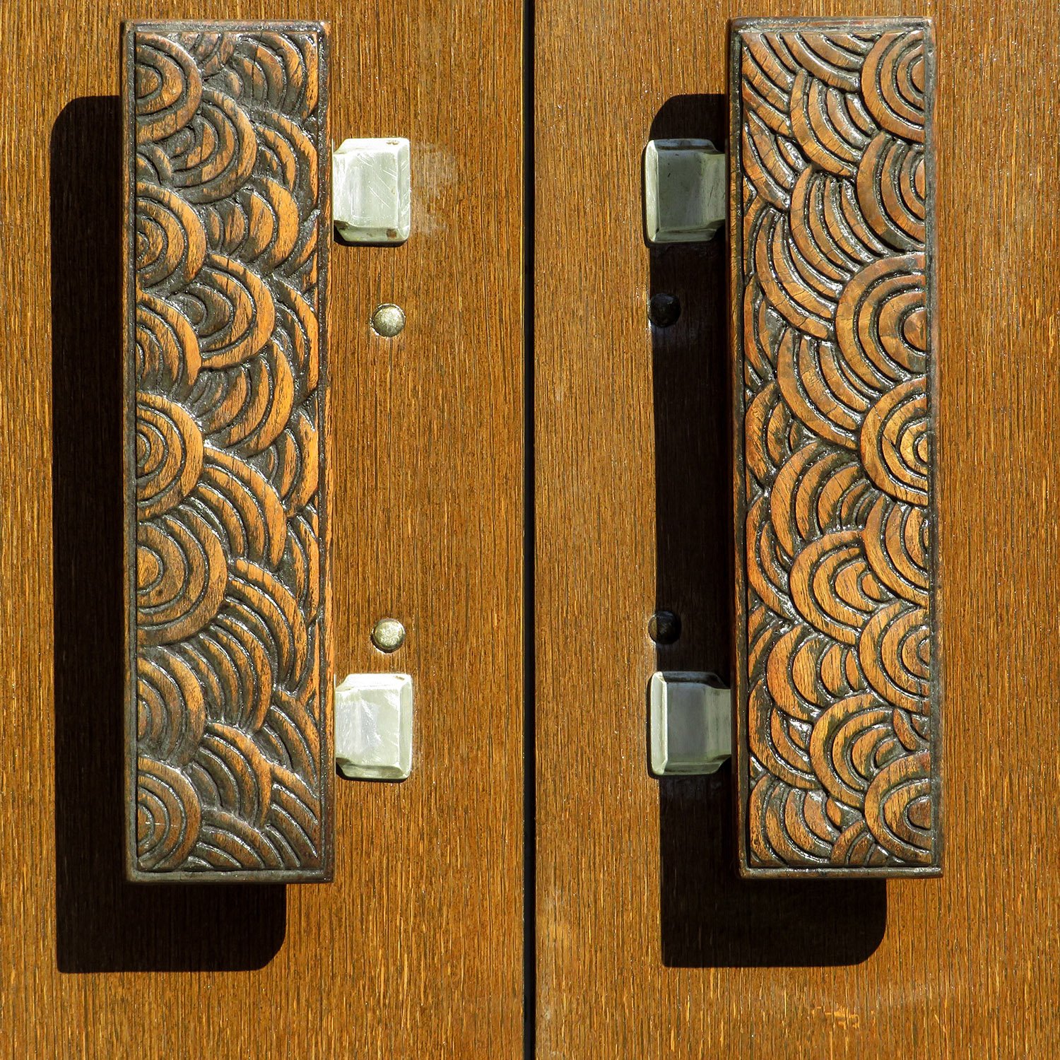Door handles on Cannon Chapel