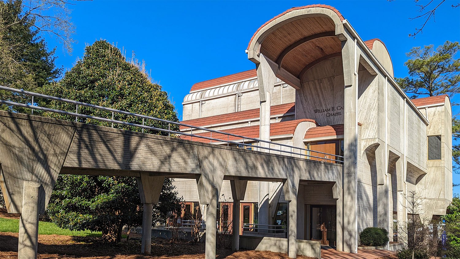 Looking atCannon Chapel from the southeast