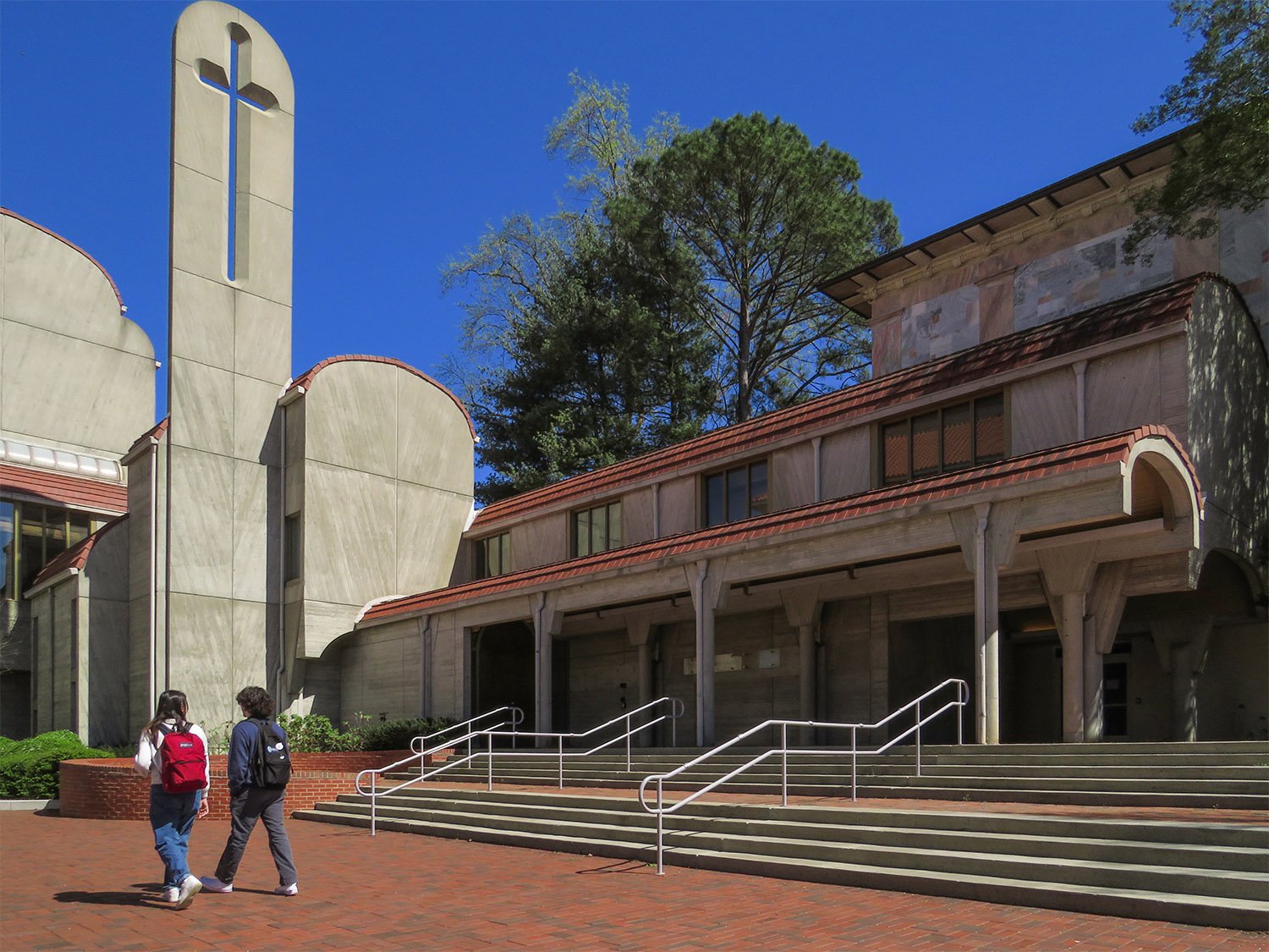 Looking at Cannon Chapel from the northwest