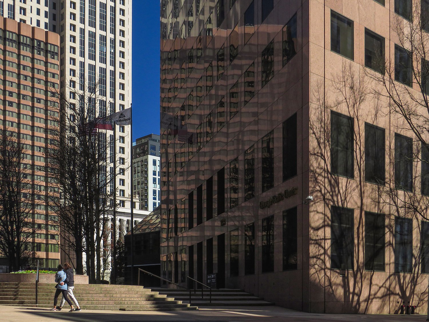 Entrance plaza at Georgia-Pacific Center