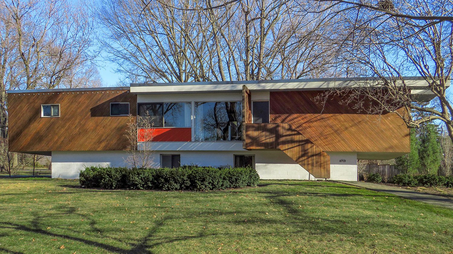 Marcel Breuer with Robert F. Gatje. Snower House (1954). Mission Hills, Kansas.