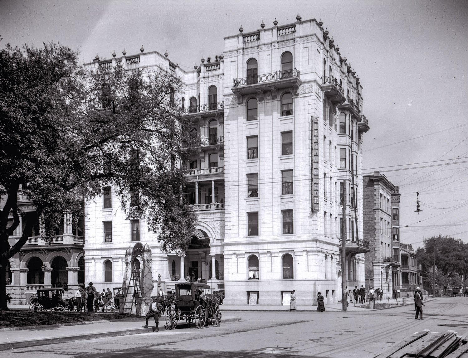G.L. Norrman. Bienville Hotel (1900, demolished circa 1969). Mobile, Alabama. 