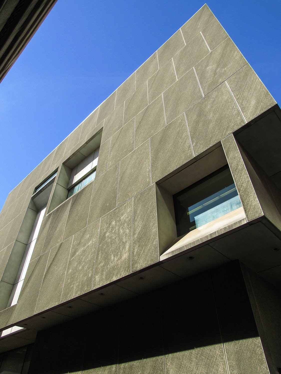 Looking up at the south elevation of the Atlanta Central Library
