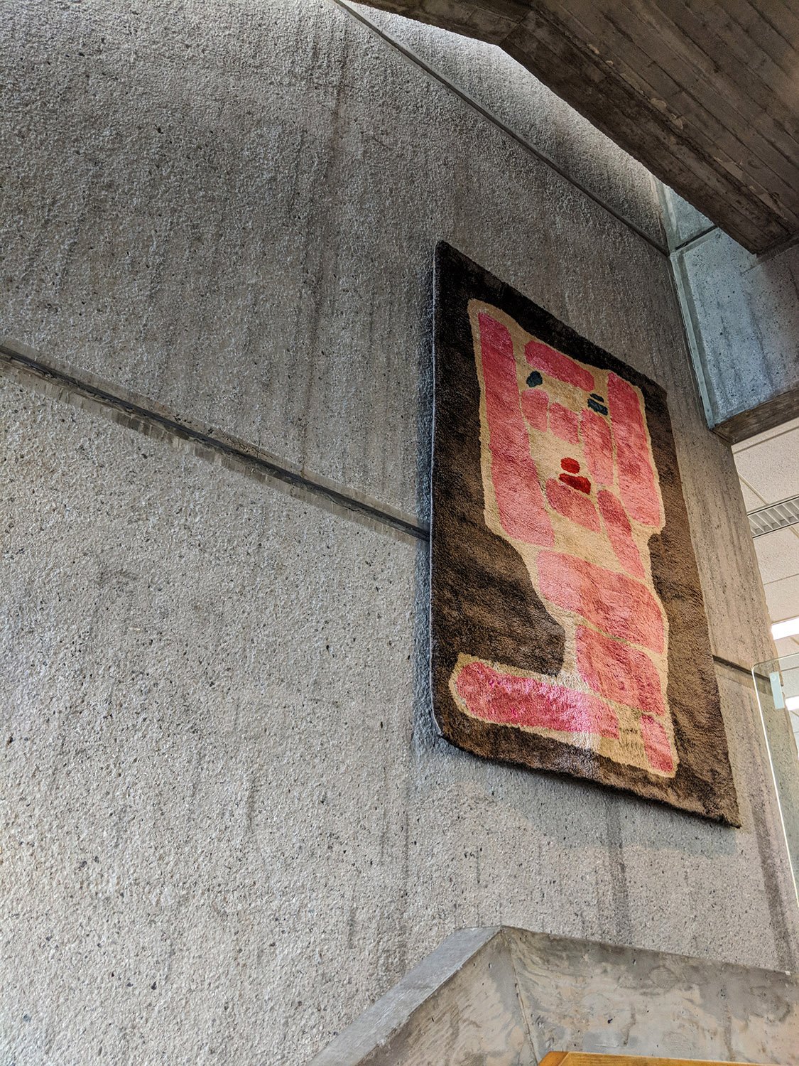 Board-formed concrete in the stairwell of the Atlanta Central Library