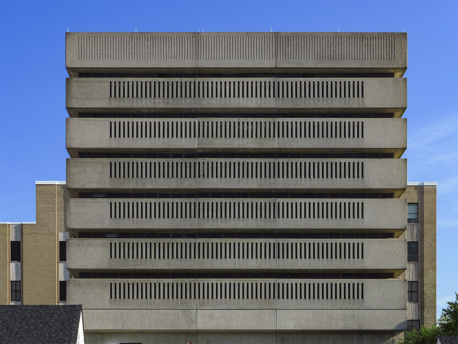 South facade of the Guilford County Law Enforcement Center