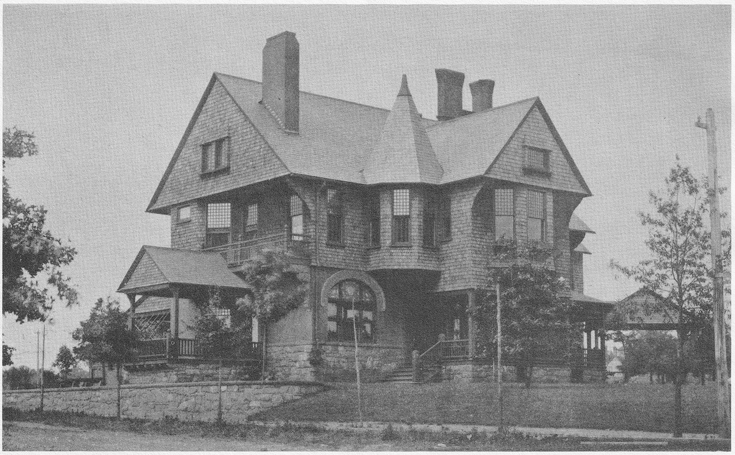 L.B. Wheeler. Clarence Knowles House (1886, demolished after 1933). Atlanta.