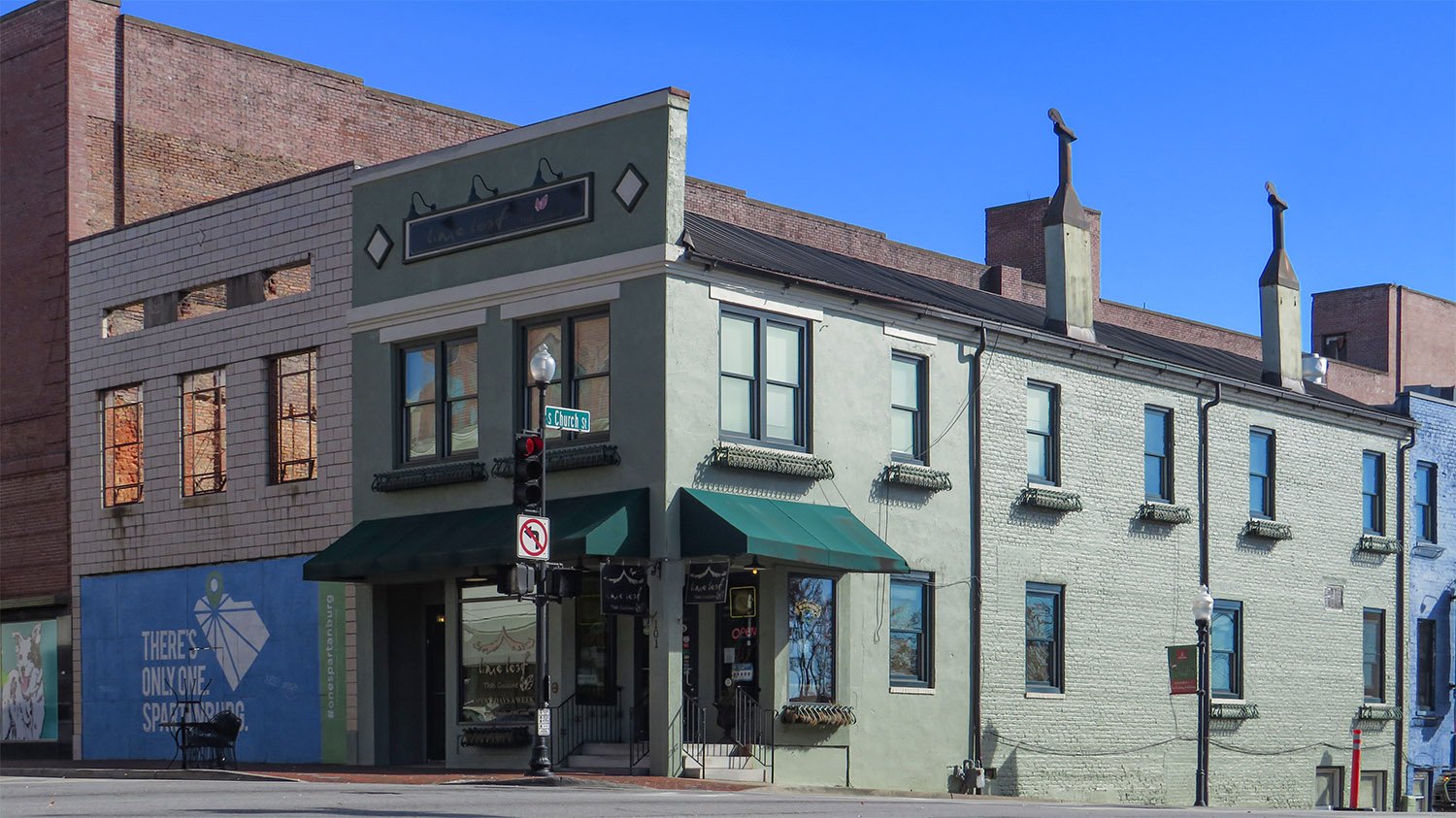 G.L. Norrman (attributed). 101 East Main Street (1879, altered). Spartanburg, South Carolina.