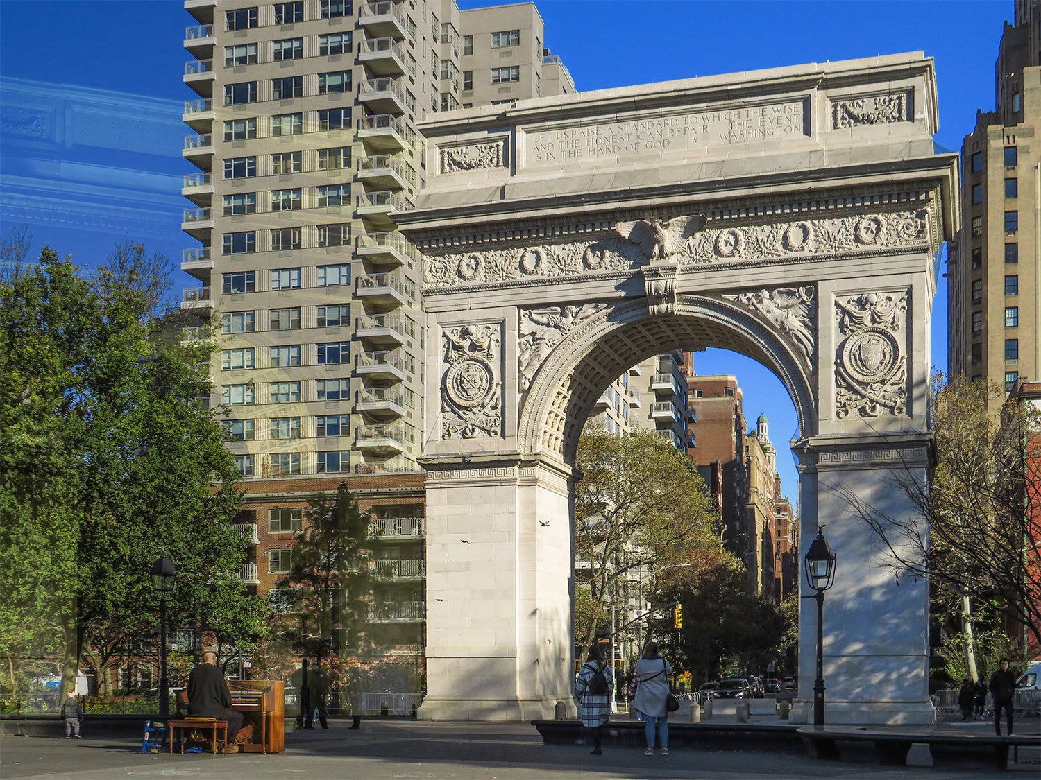Stanford White of McKim, Mead & White. Washington Square Arch (1892). Greenwich Village, New York.