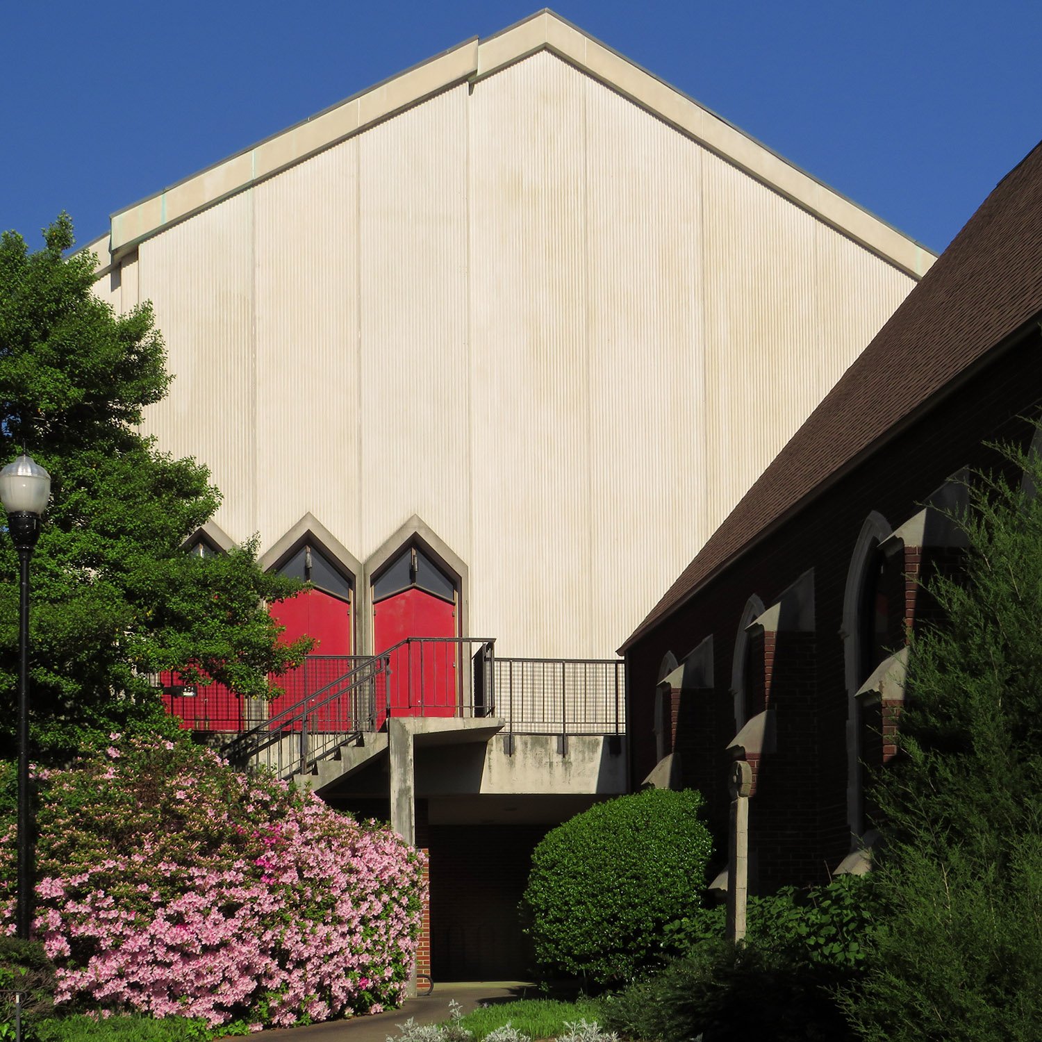 Looking at the sanctuary of Holy Trinity Parish Episcopal Church from the west