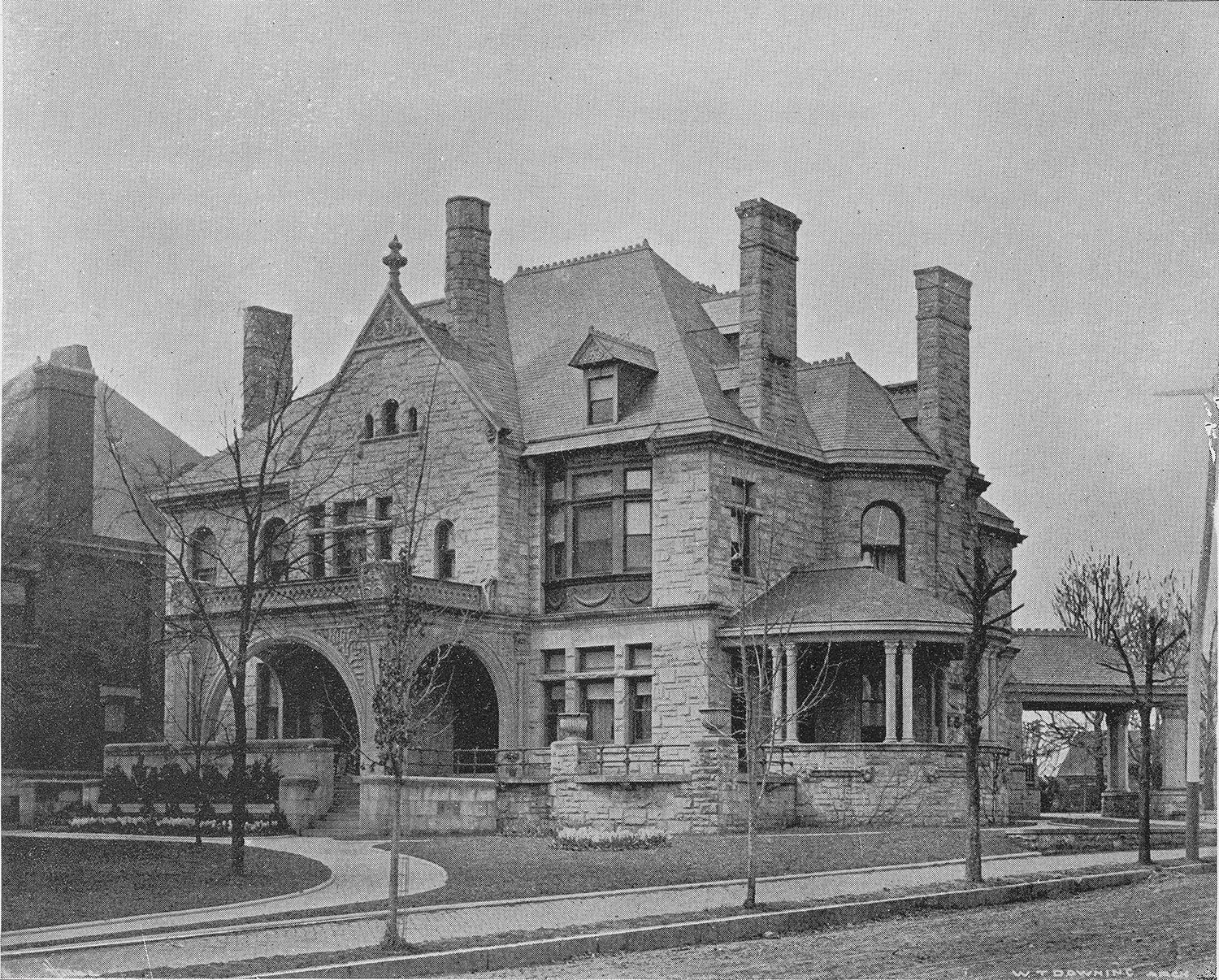 L.B. Wheeler and W.T. Downing. S.M. Inman House (1890, demolished 1946). Atlanta. Photograph by W.T. Downing.