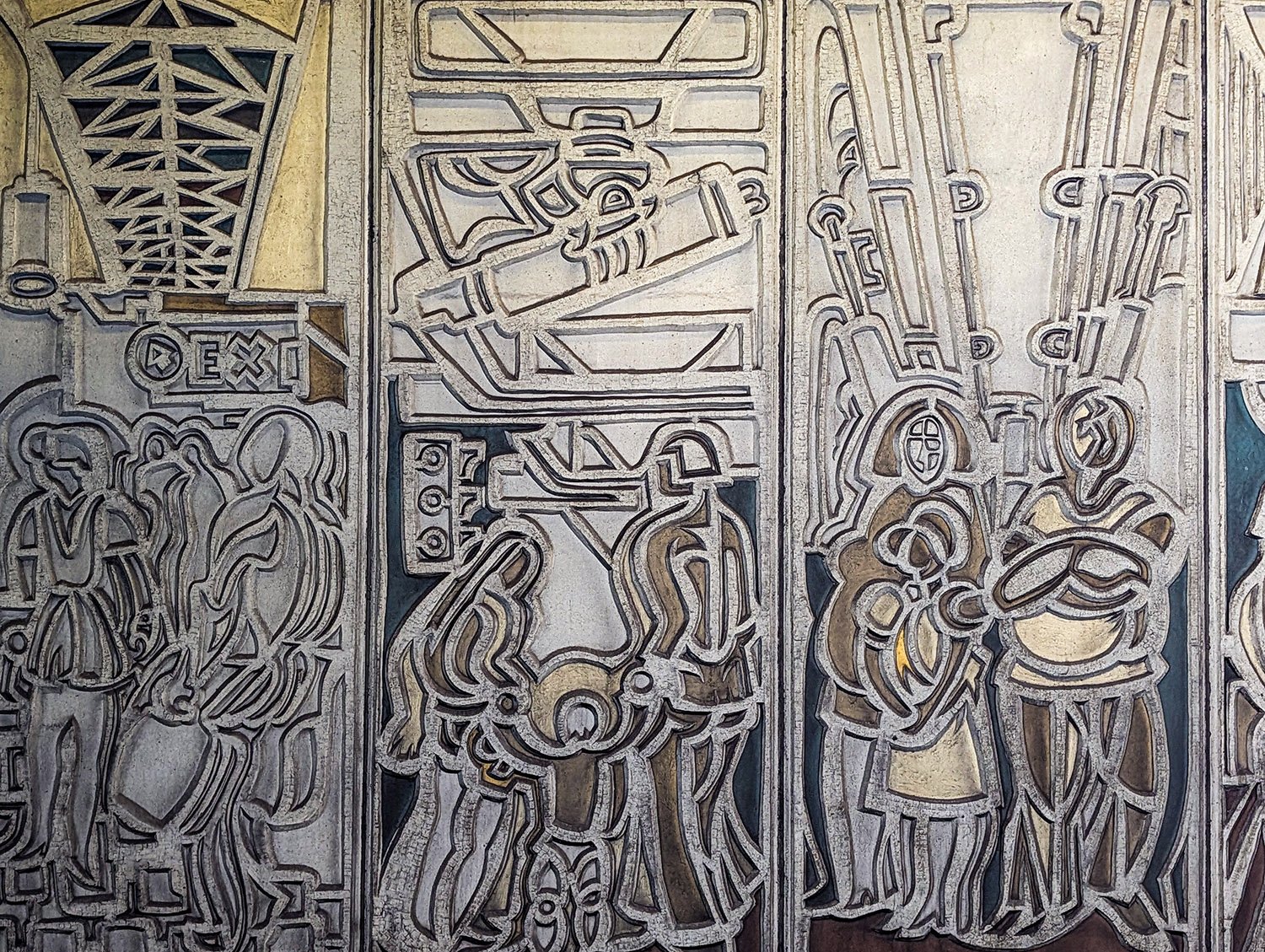 Charlie Mitchell.Everyday MARTA Scenes (1982). Arts Center Station, Atlanta.
