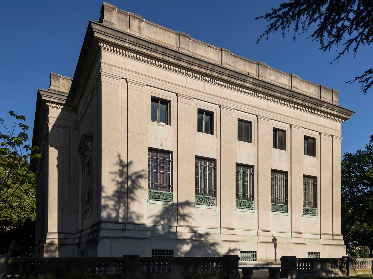 West elevation of the Cooper Branch Free Public Library, Camden, New Jersey