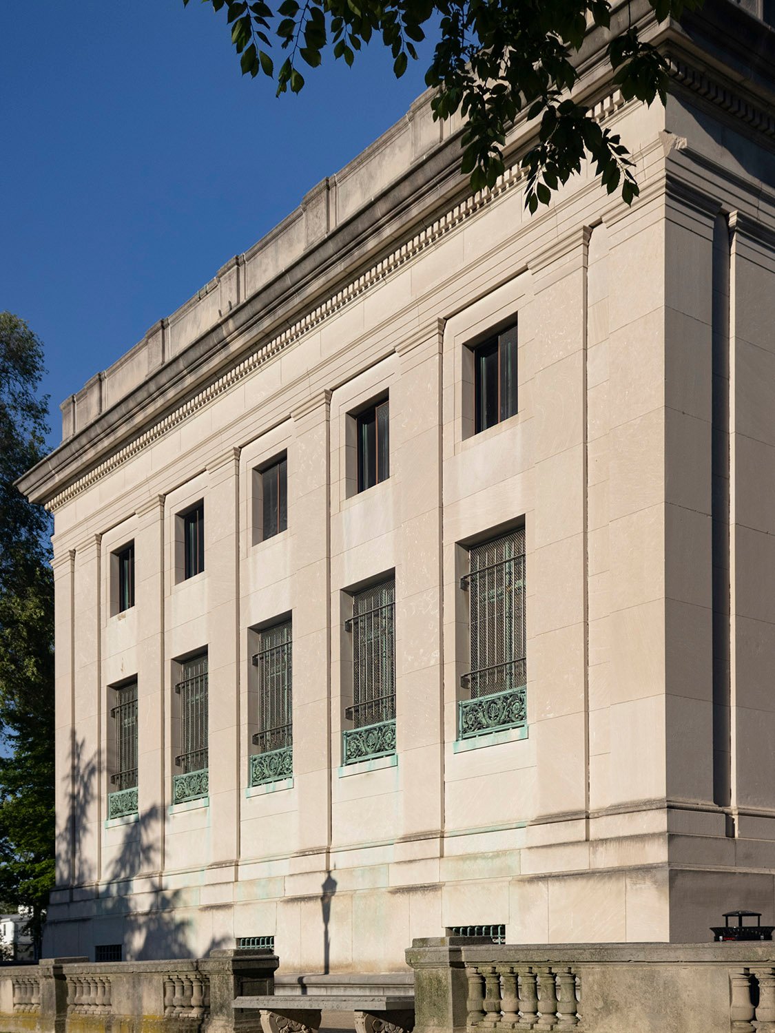 West elevation of the Cooper Branch Free Public Library, Camden, New Jersey