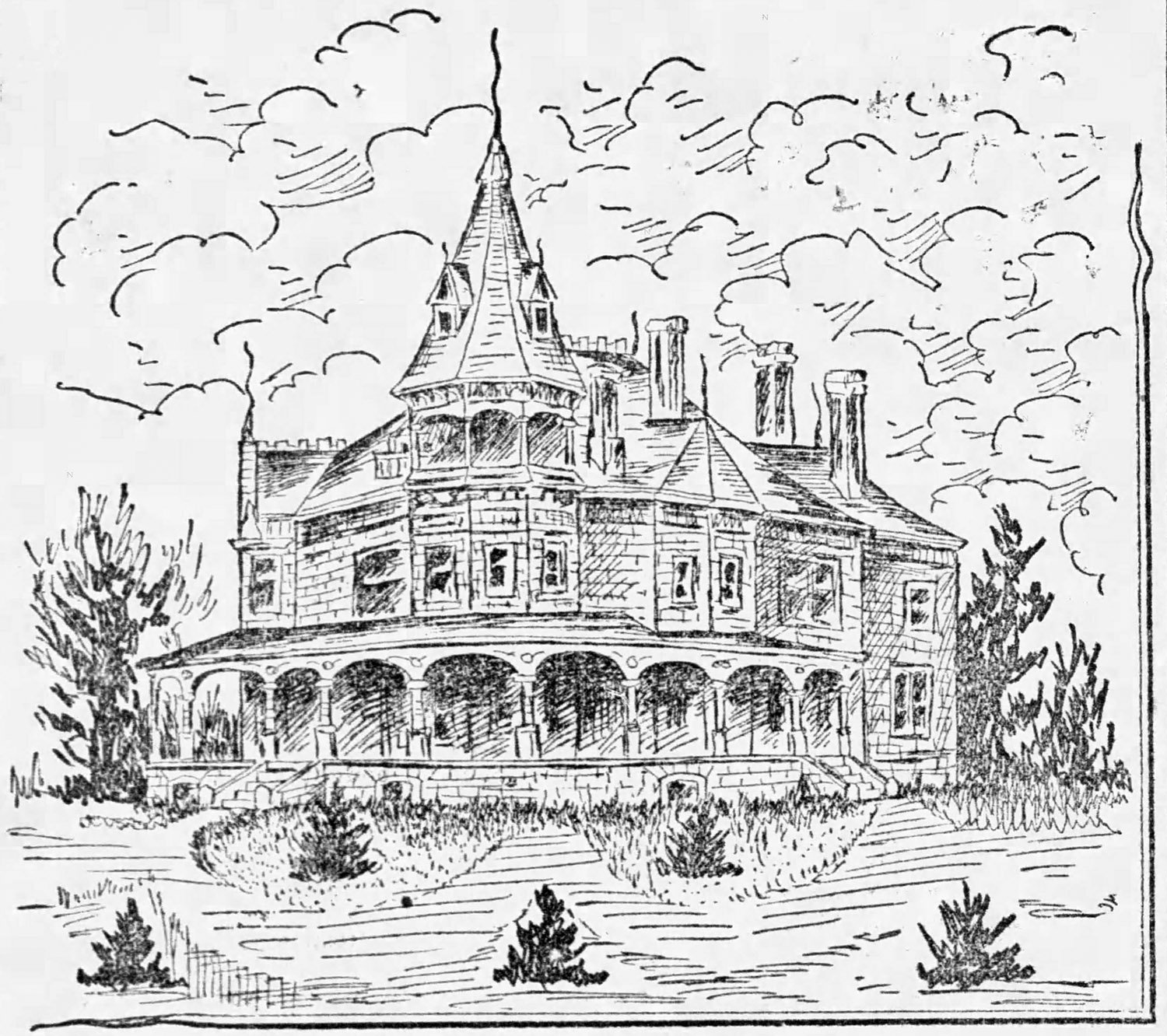 W.W. Goodrich. E.F. Gould Residence (1891-January 28, 1918). Inman Park, Atlanta. 