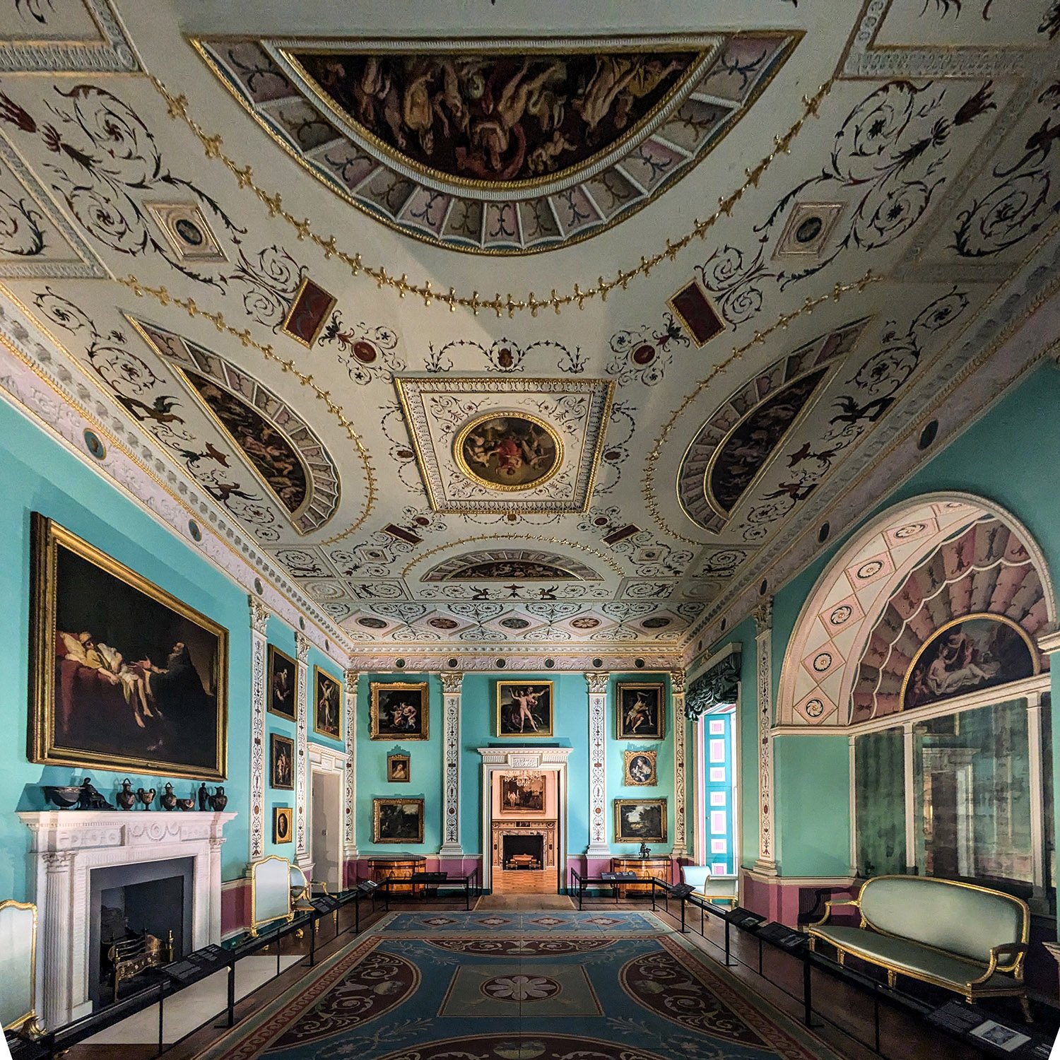 Robert Adam. Drawing Room from Landsdowne House (1766-75). On exhibit at the Philadelphia Art Museum.