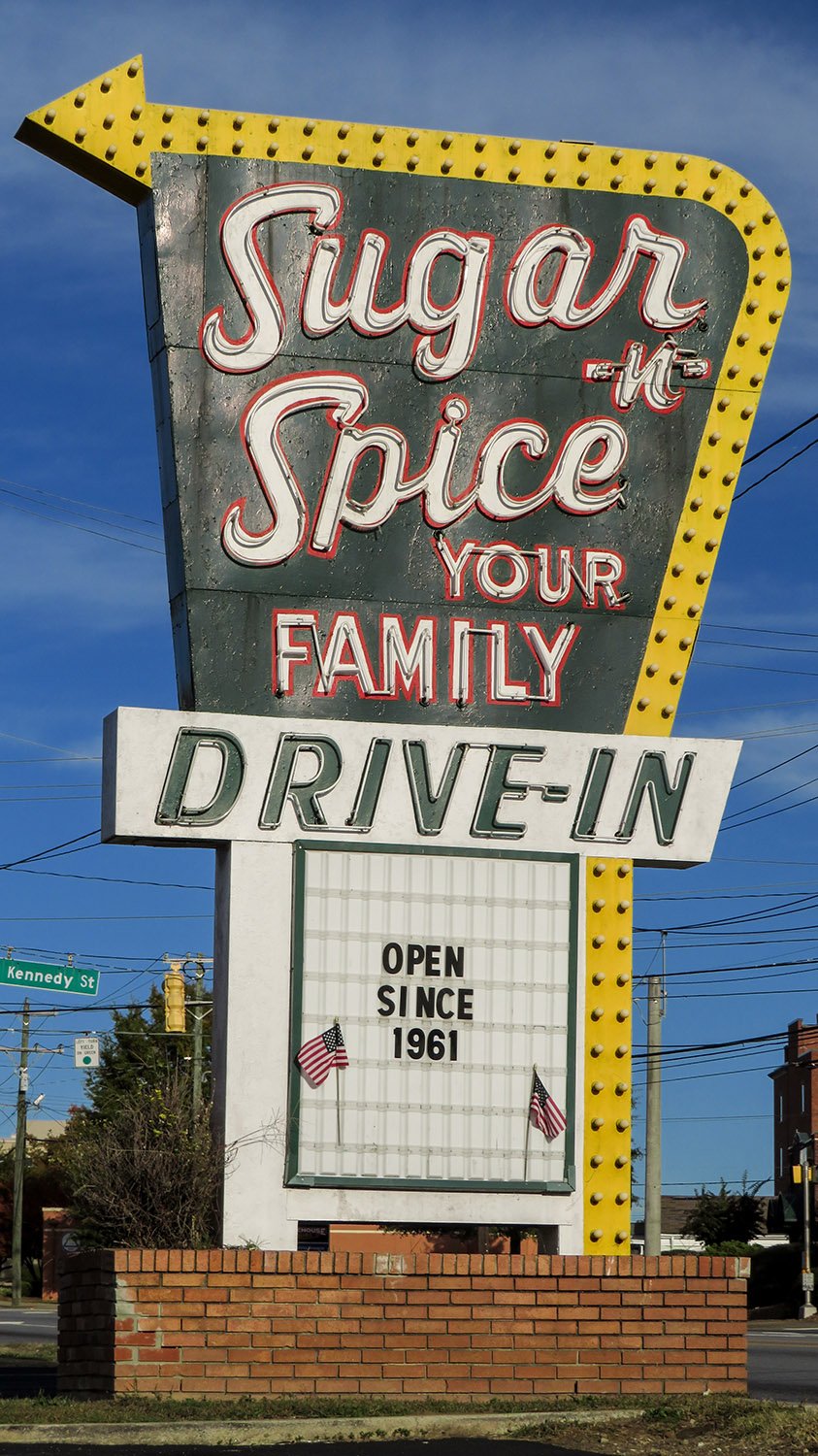 Sugar 'n' Spice (1961). 212 South Pine Street, Spartanburg, South Carolina.