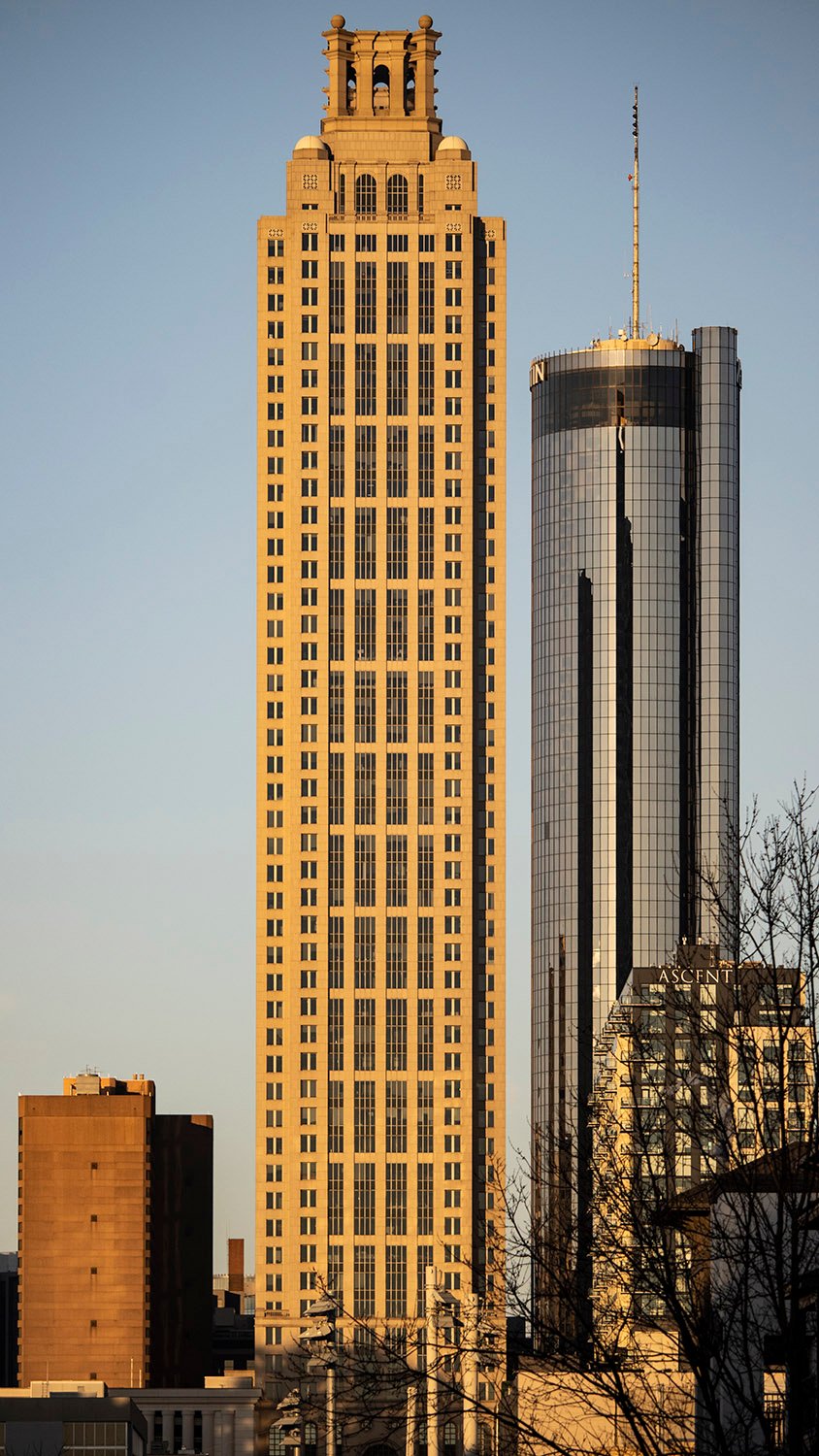 Looking at 191 Peachtree from Old Fourth Ward