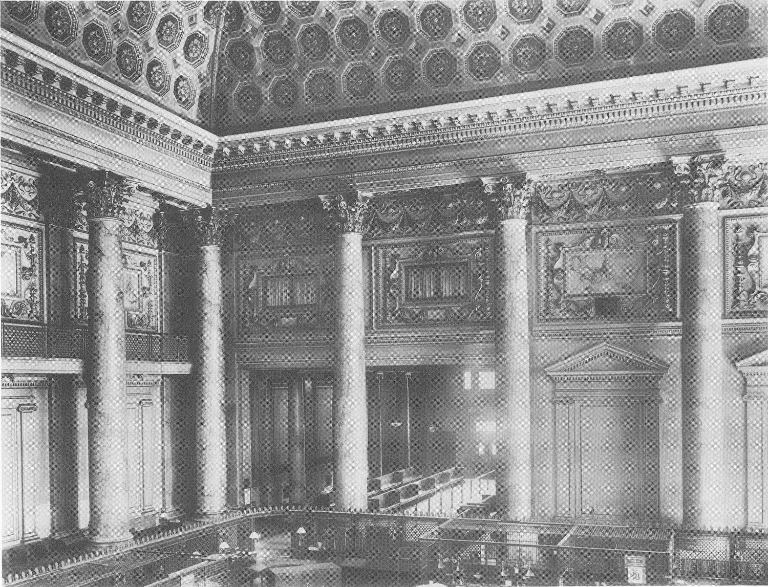 Banking room of the Bowery Savings Bank, New York