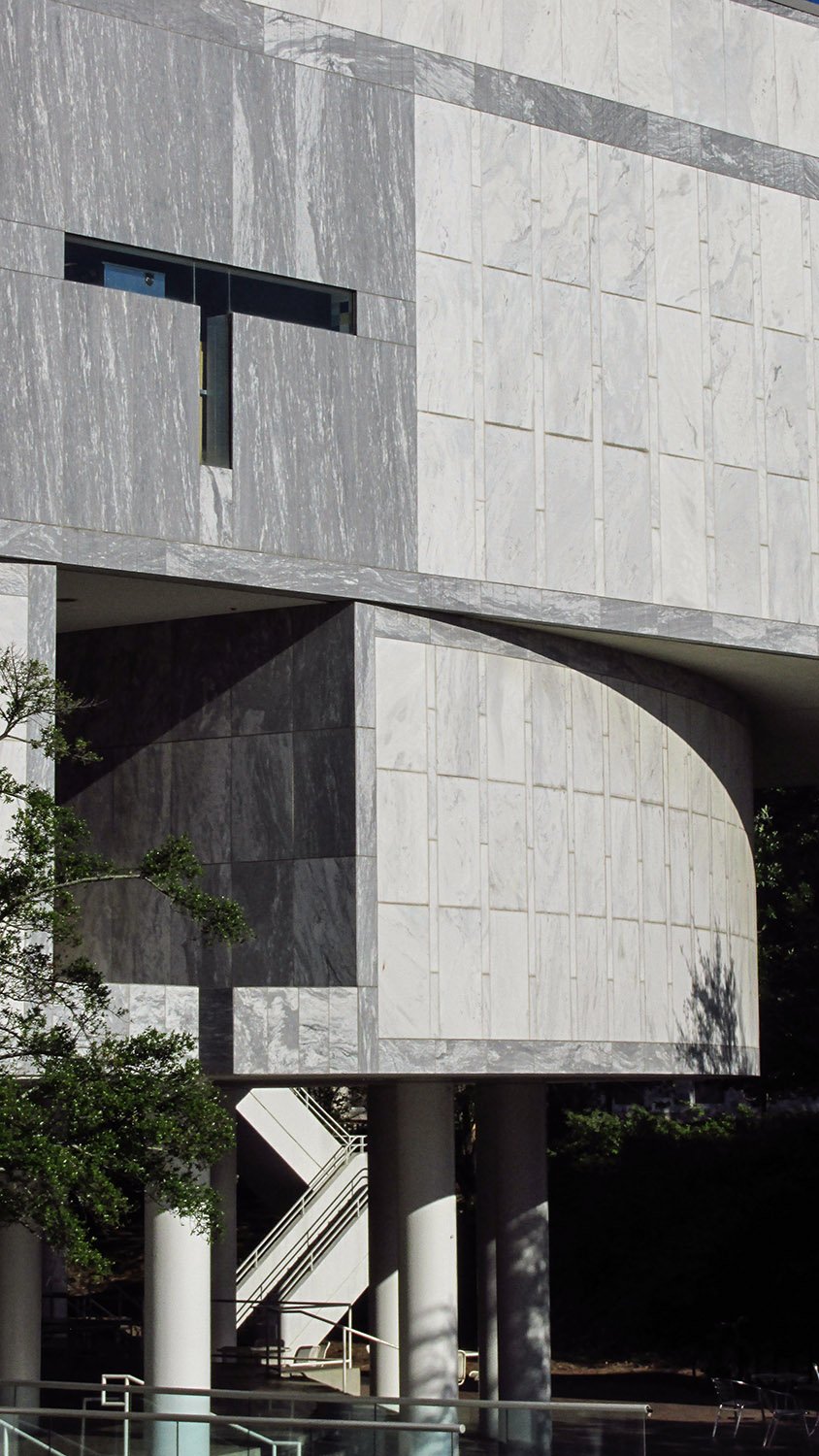 Looking at the facade of Dobbs University Center, Atlanta