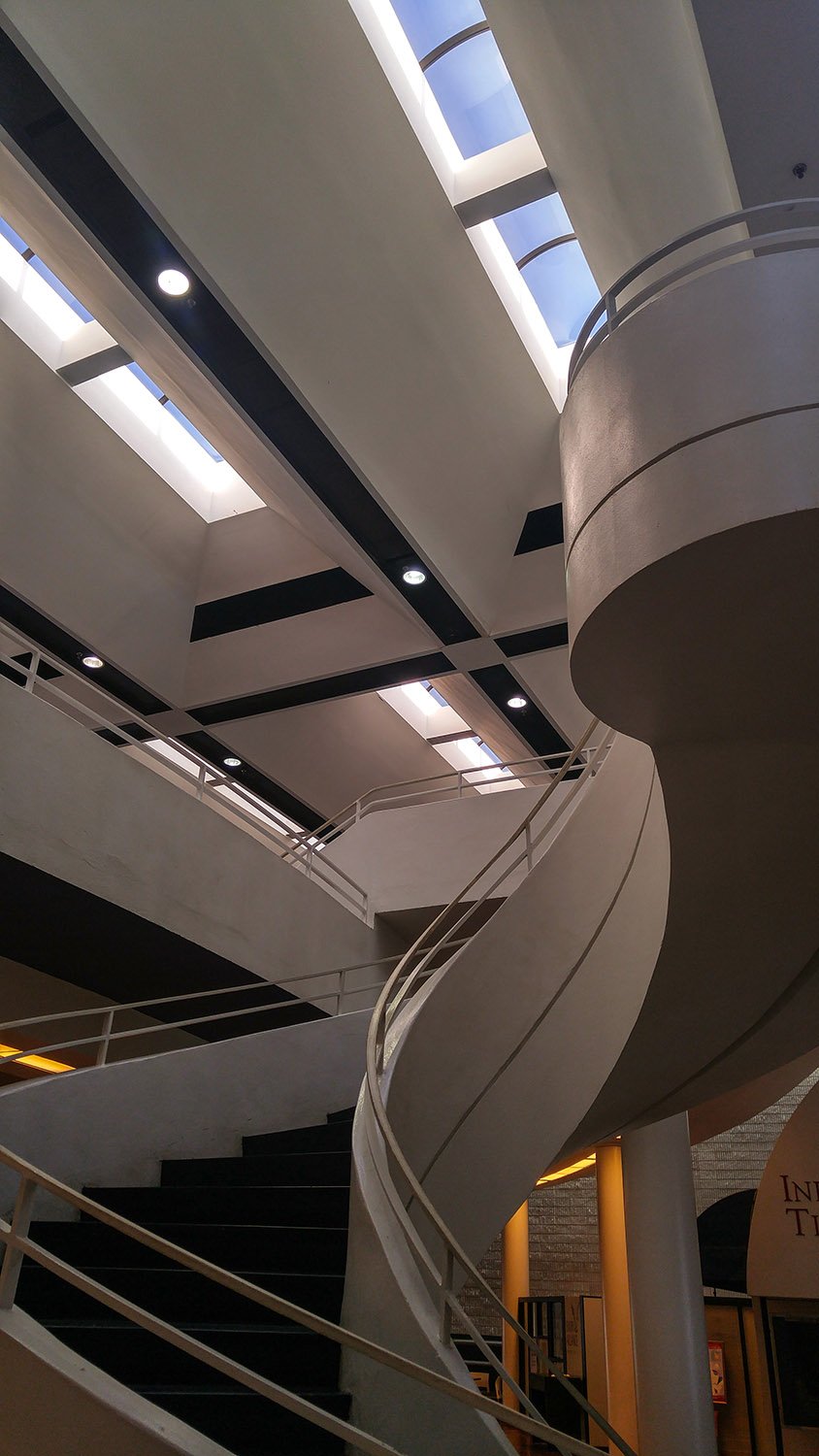 Winding staircase in Dobbs University Center, Atlanta