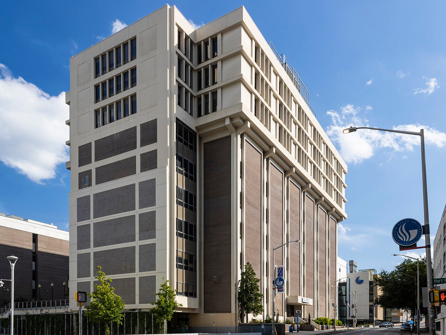 Looking at the General Classroom Building from the northwest
