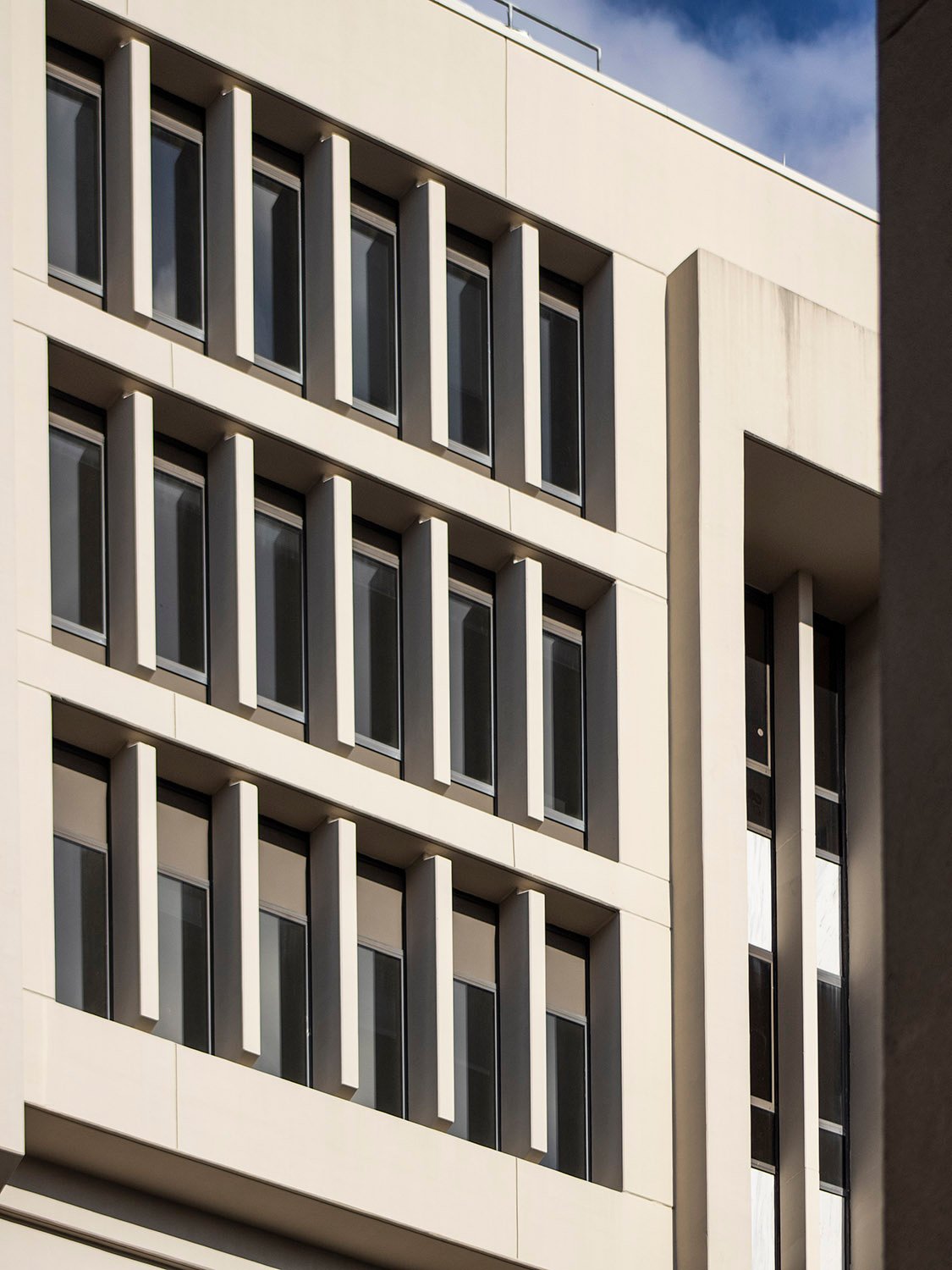 Upper-floor windows on the General Classroom Building